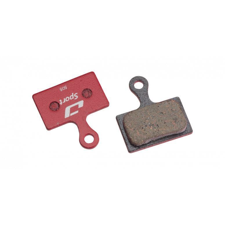 Jagwire Sport Semi-Metallic Disc Brake Pad - Shim Road & RideRever - Red