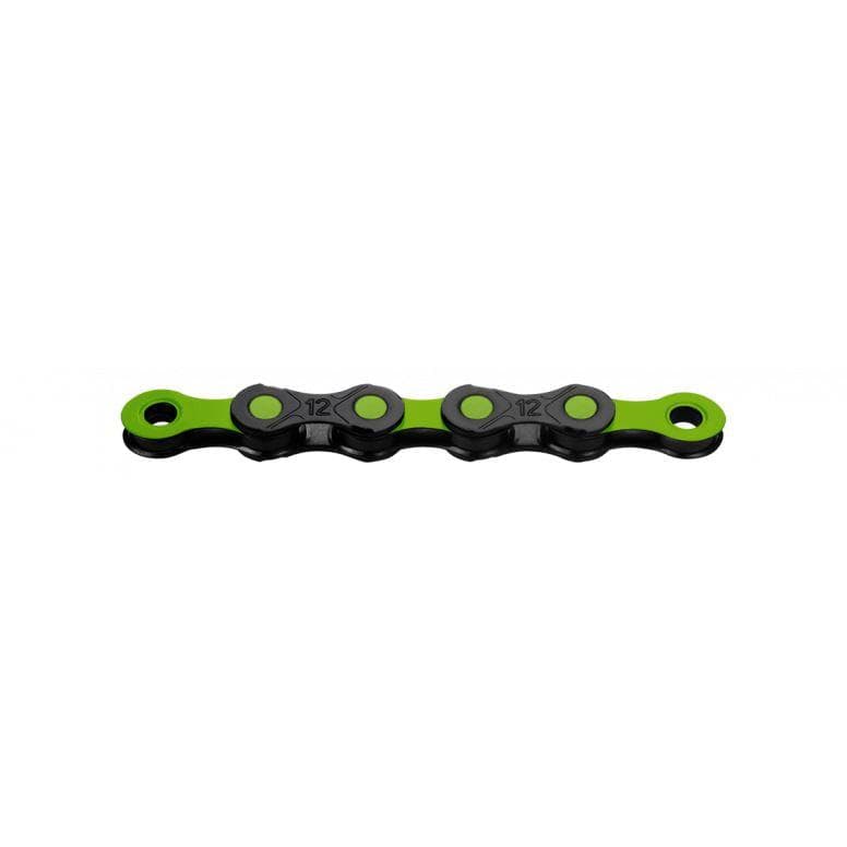 KMC DLC 12 Chain 118L - Black/Green - 1pc