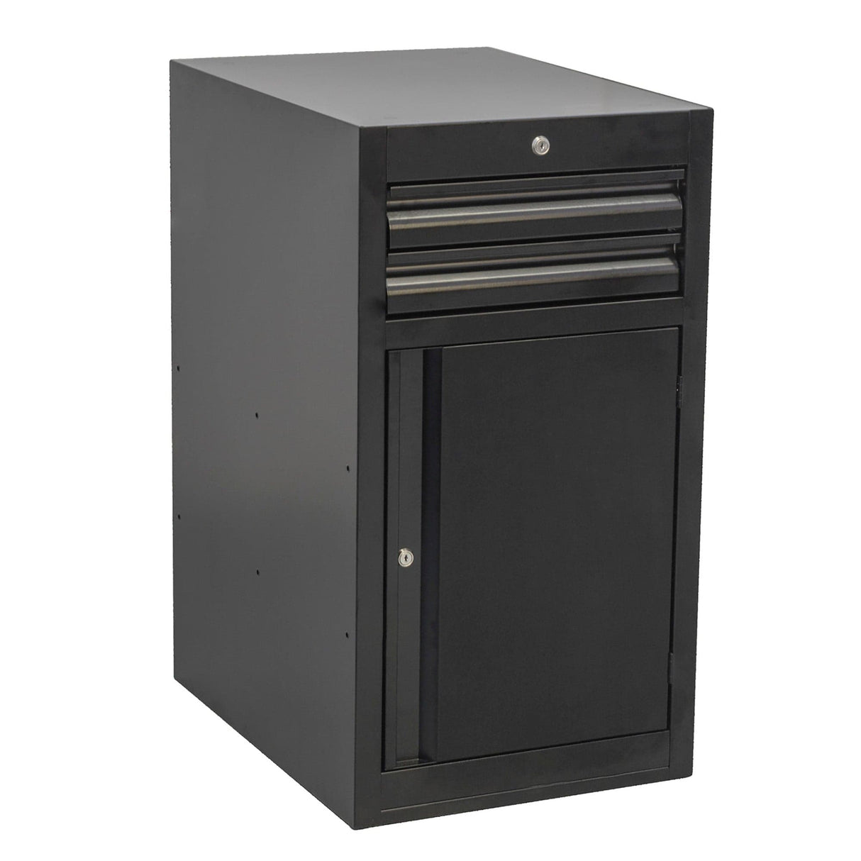 Unior Tool Chest Narrow-2 Drawers And Door: Black 475 X 650 X 870Mm