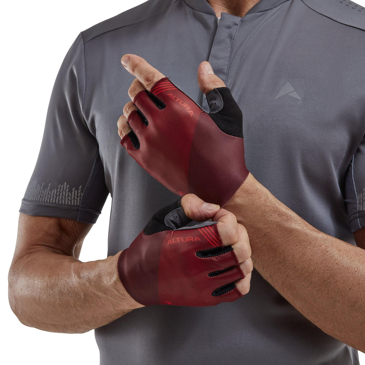 Altura Airstream Unisex Cycling Mitts 2022: Dark Red Xs