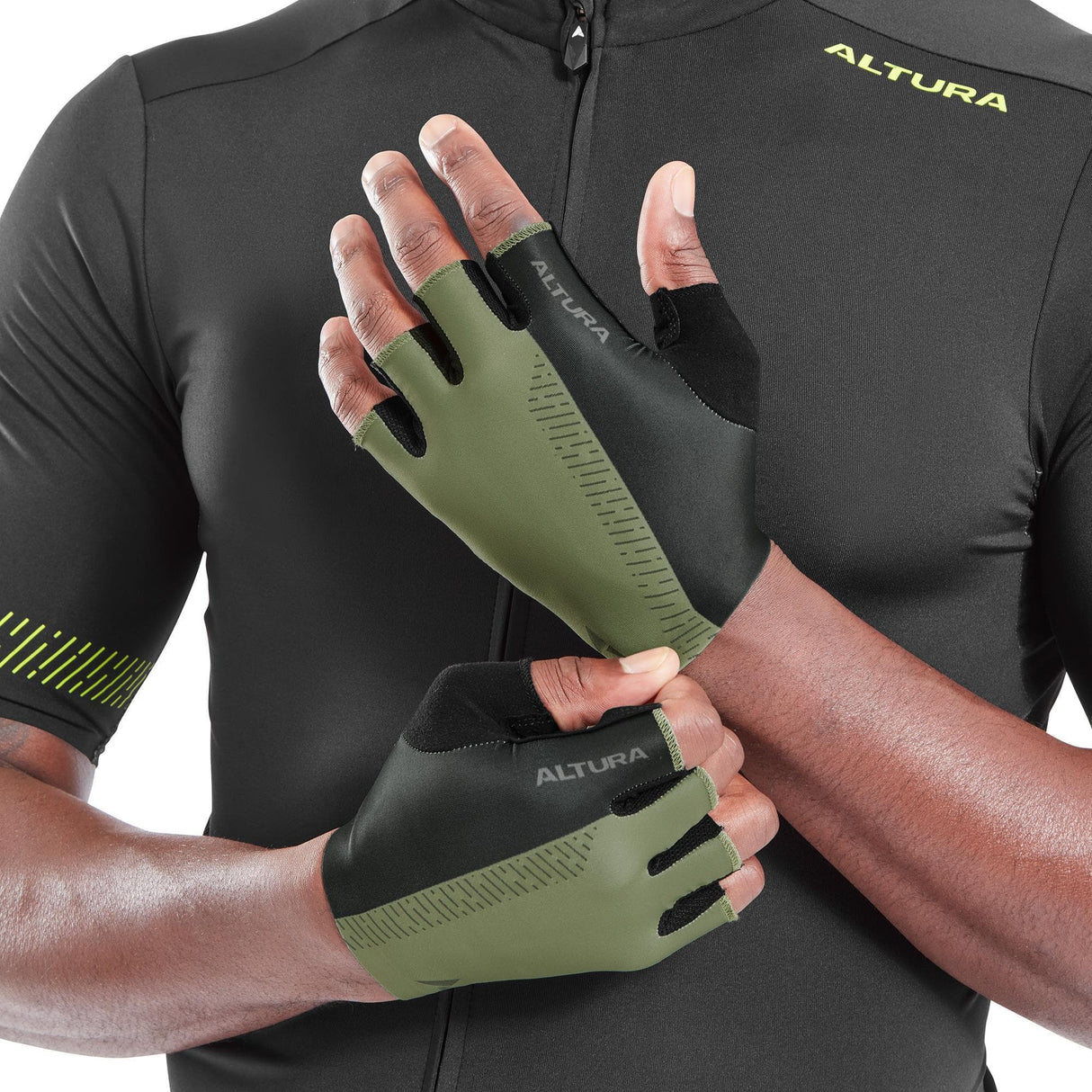 Altura Progel Aline Mitts 2024: Olive Xs