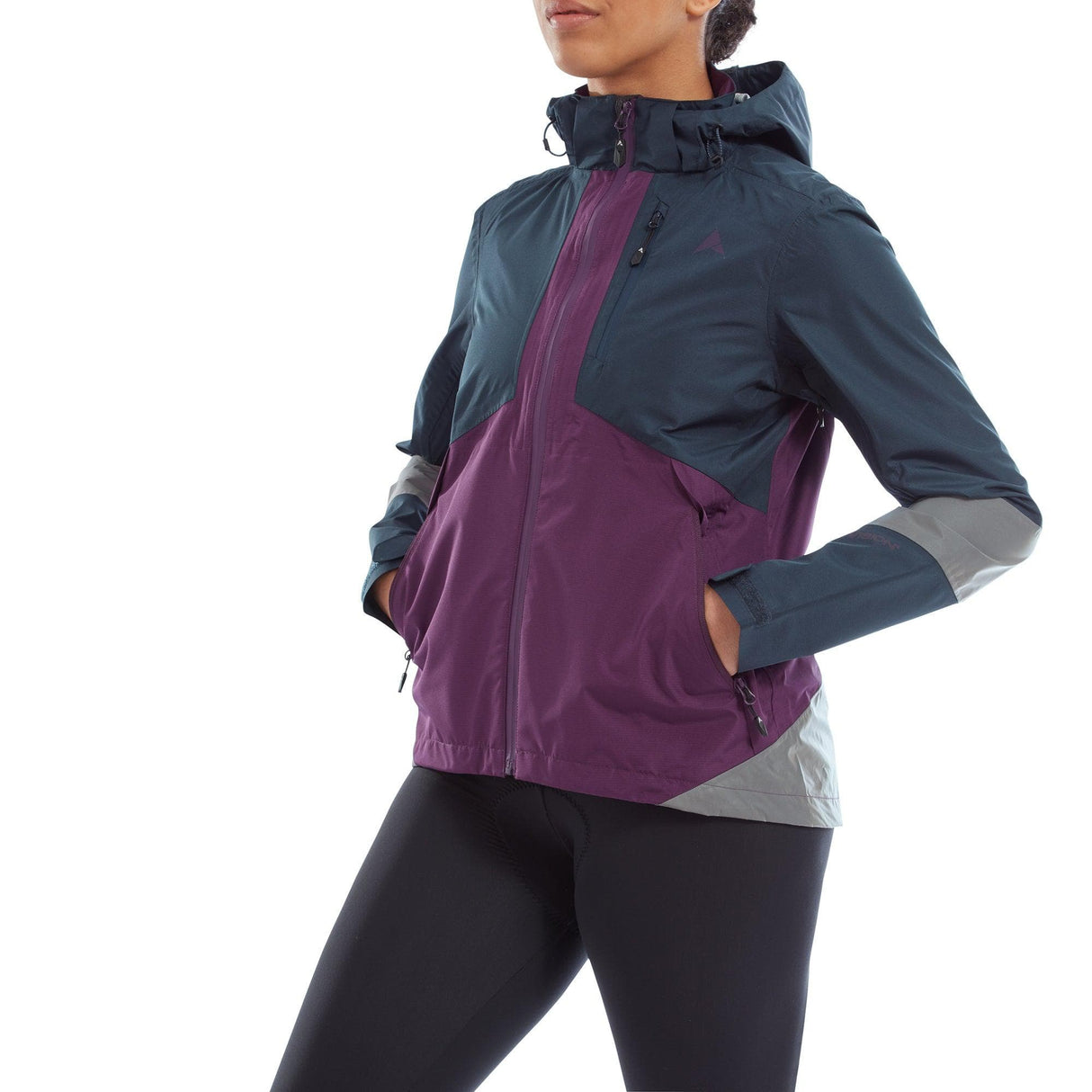 Altura Nightvision Typhoon Women'S Waterproof Jacket 2022: Navy/Purple 10