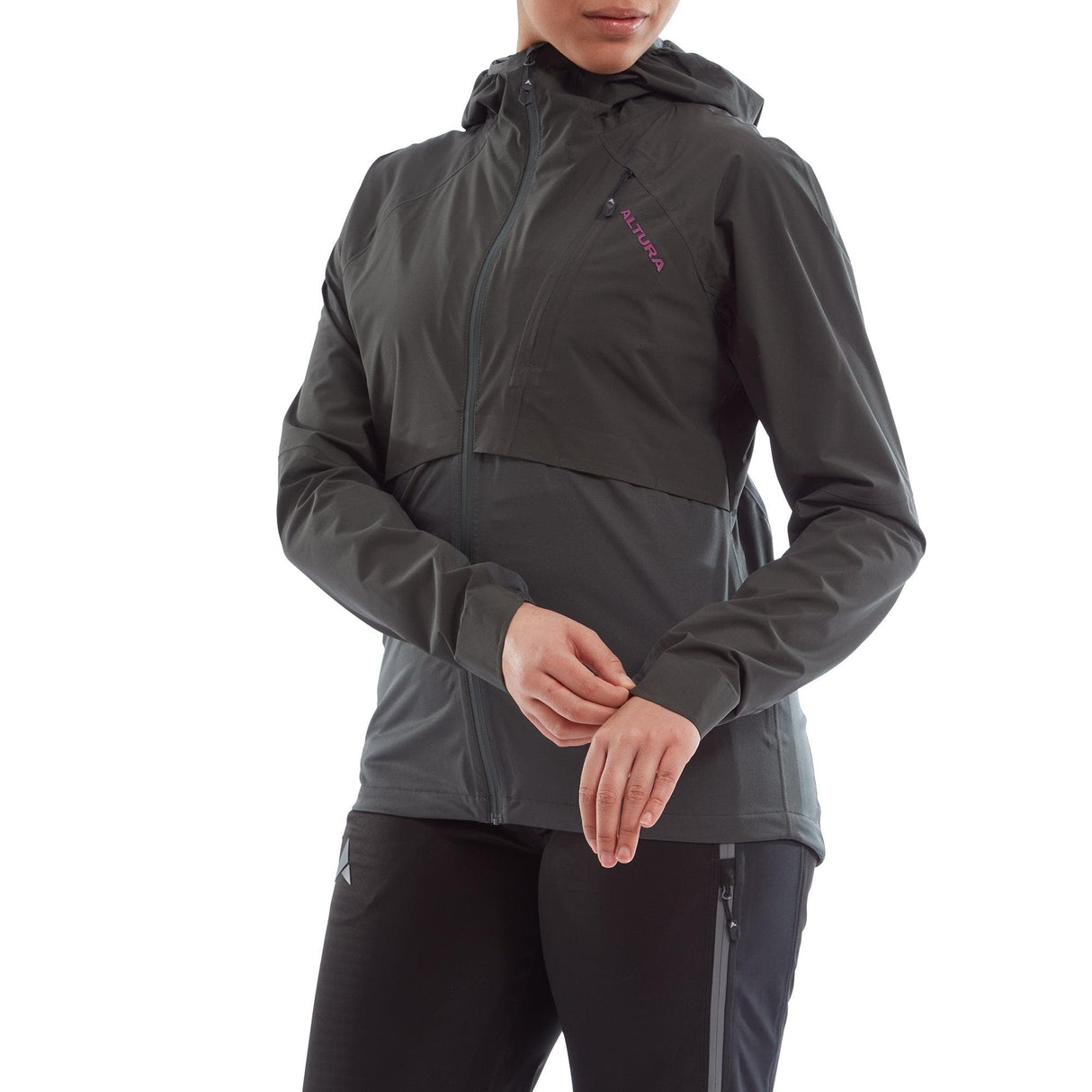 Altura Esker Women'S Waterproof Packable Jacket 2022: Carbon 12