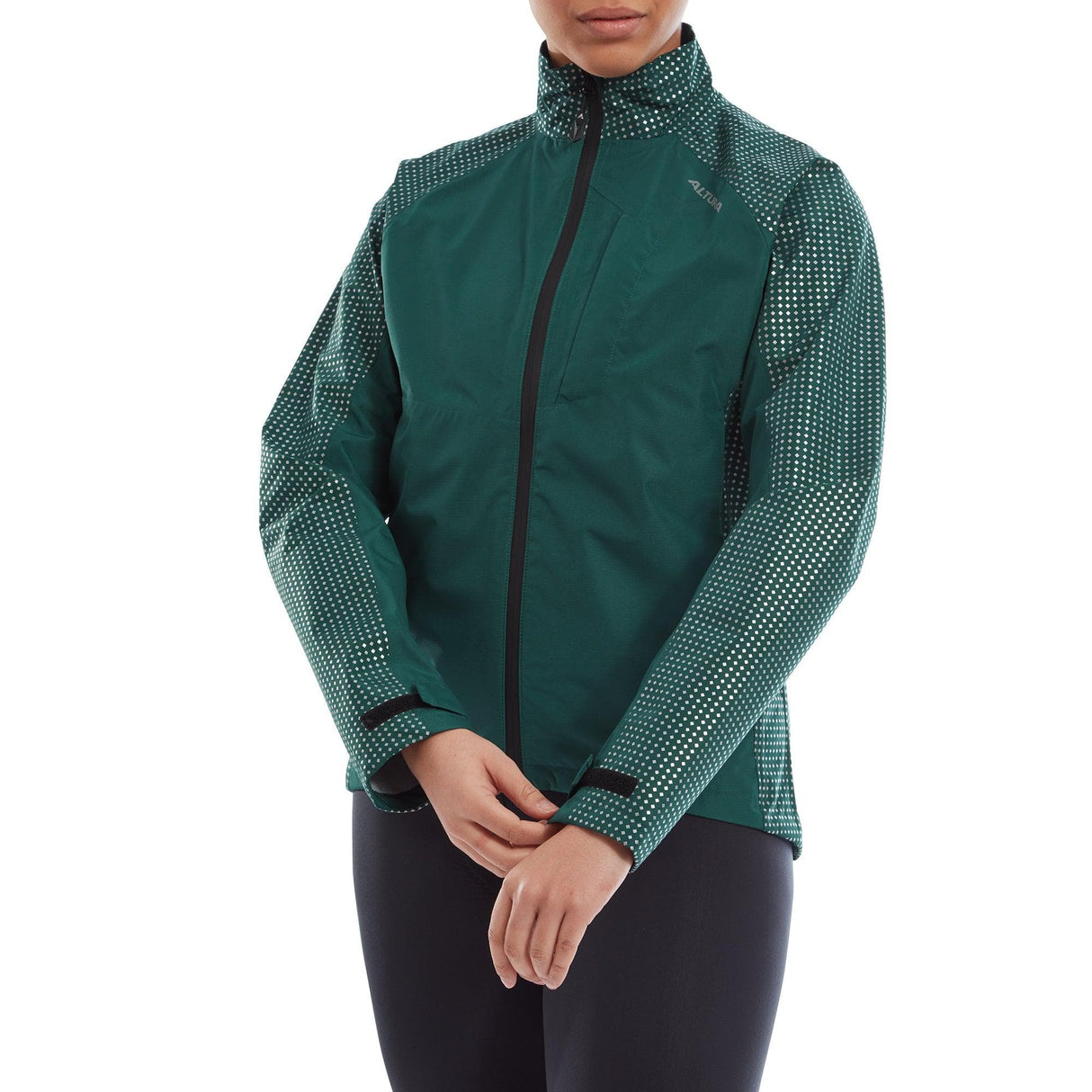 Altura Nightvision Storm Women'S Waterproof Cycling Jacket 2022: Dark Green 10