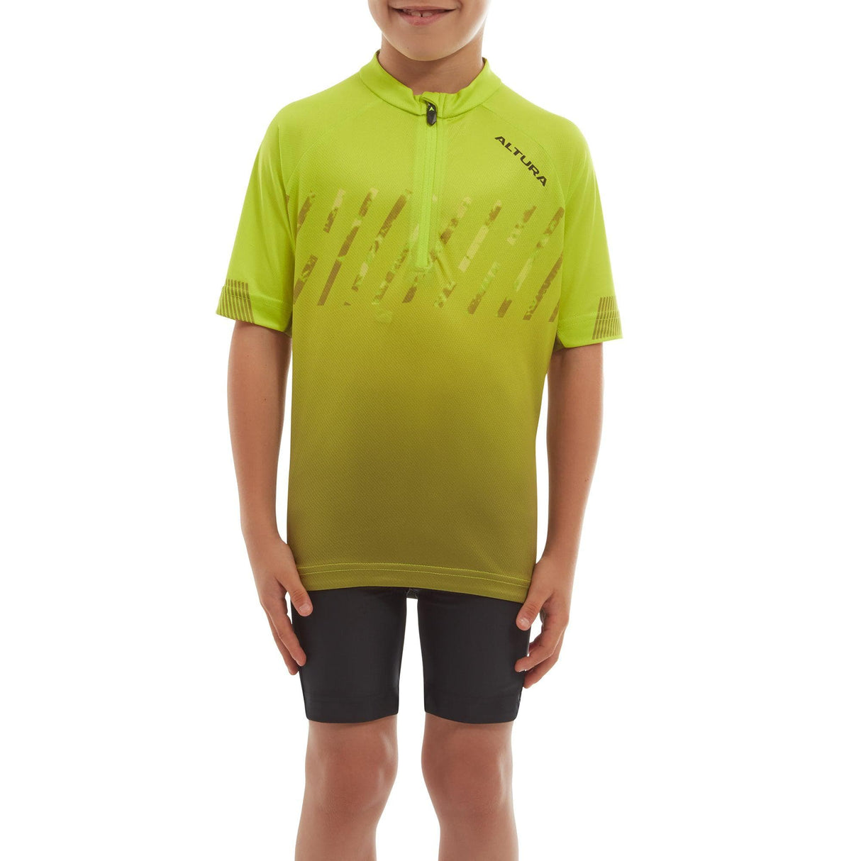 Altura Kids Airstream Short Sleeve Cycling Jersey 2022: Lime 7-8 Years