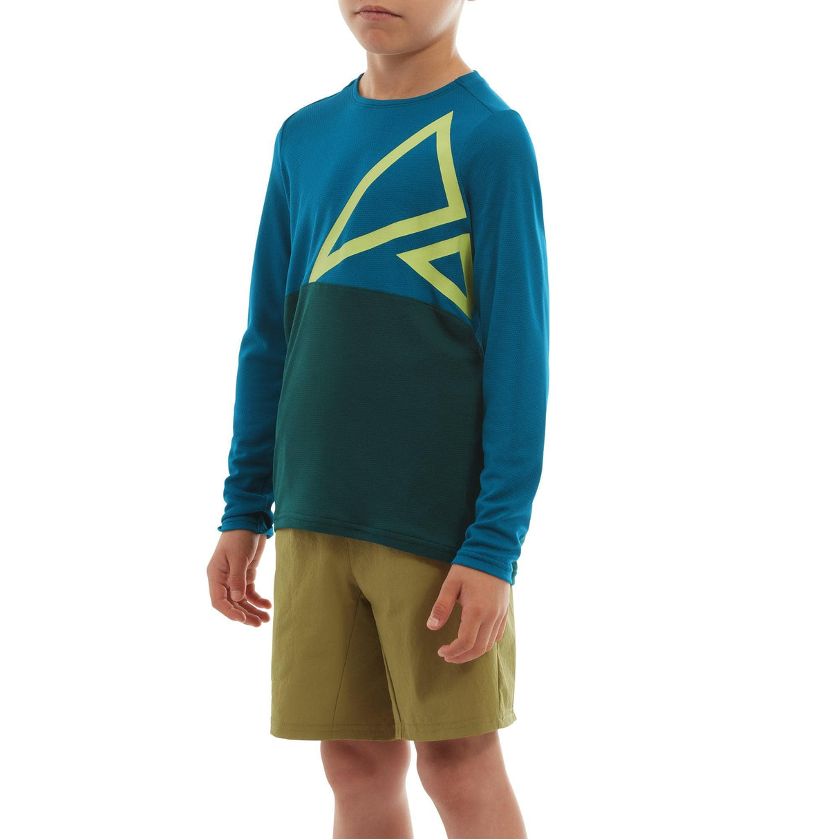 Altura Spark Light Weight Kids Long Sleeve Jersey 2022: Blue/Teal 5-6 Years