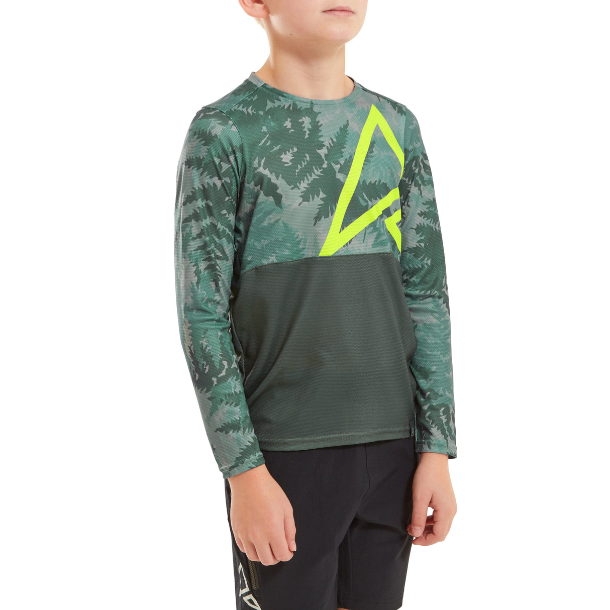 Altura Spark Light Weight Kids Long Sleeve Jersey 2023: Olive 5-6 Years