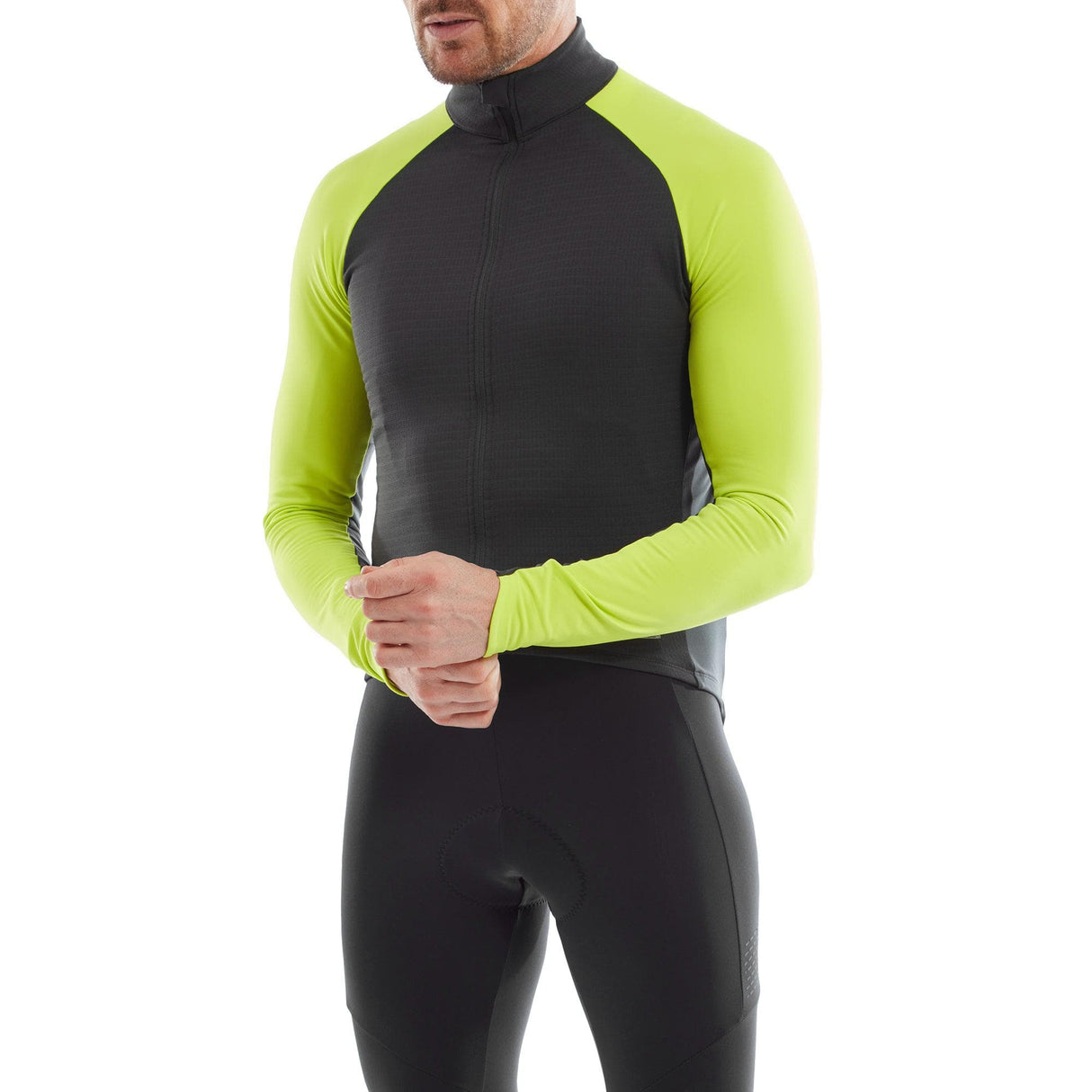 Altura Icon Men'S Long Sleeve Jersey 2022: Lime/Carbon L