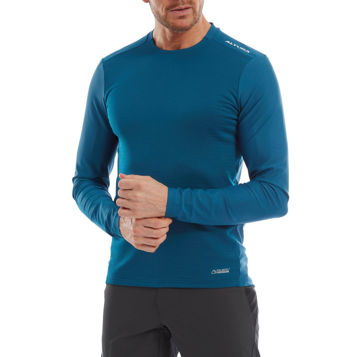 Altura Esker Men'S Polartec Long Sleeve Trail Jersey 2022: Navy 2Xl