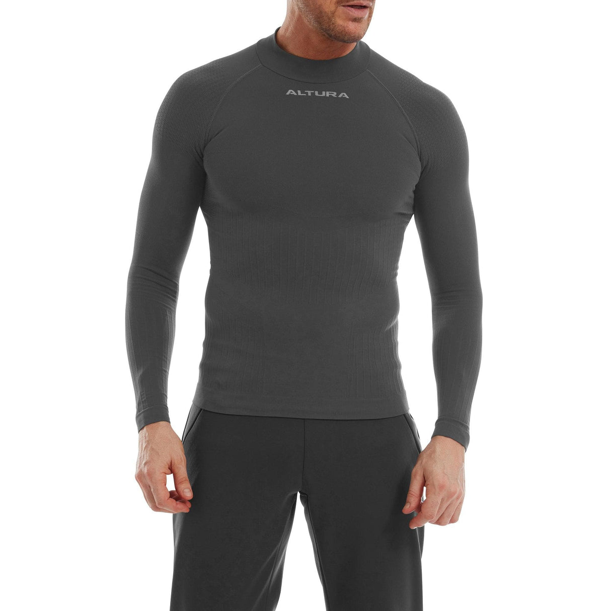 Altura Tempo Seamless Long Sleeve Baselayer 2022: Charcoal Xs/S