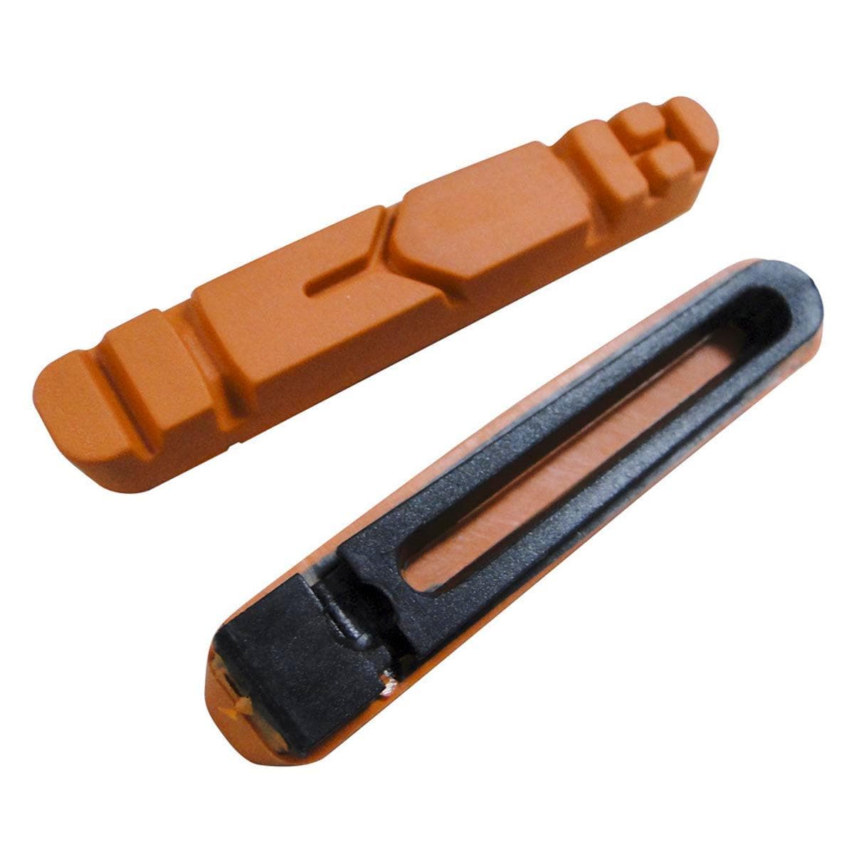 Ashima Shimano Road Brake Insert Rubber/Plastic Matrix Pads - Pro-G Compound - Alloy Rim: Orange