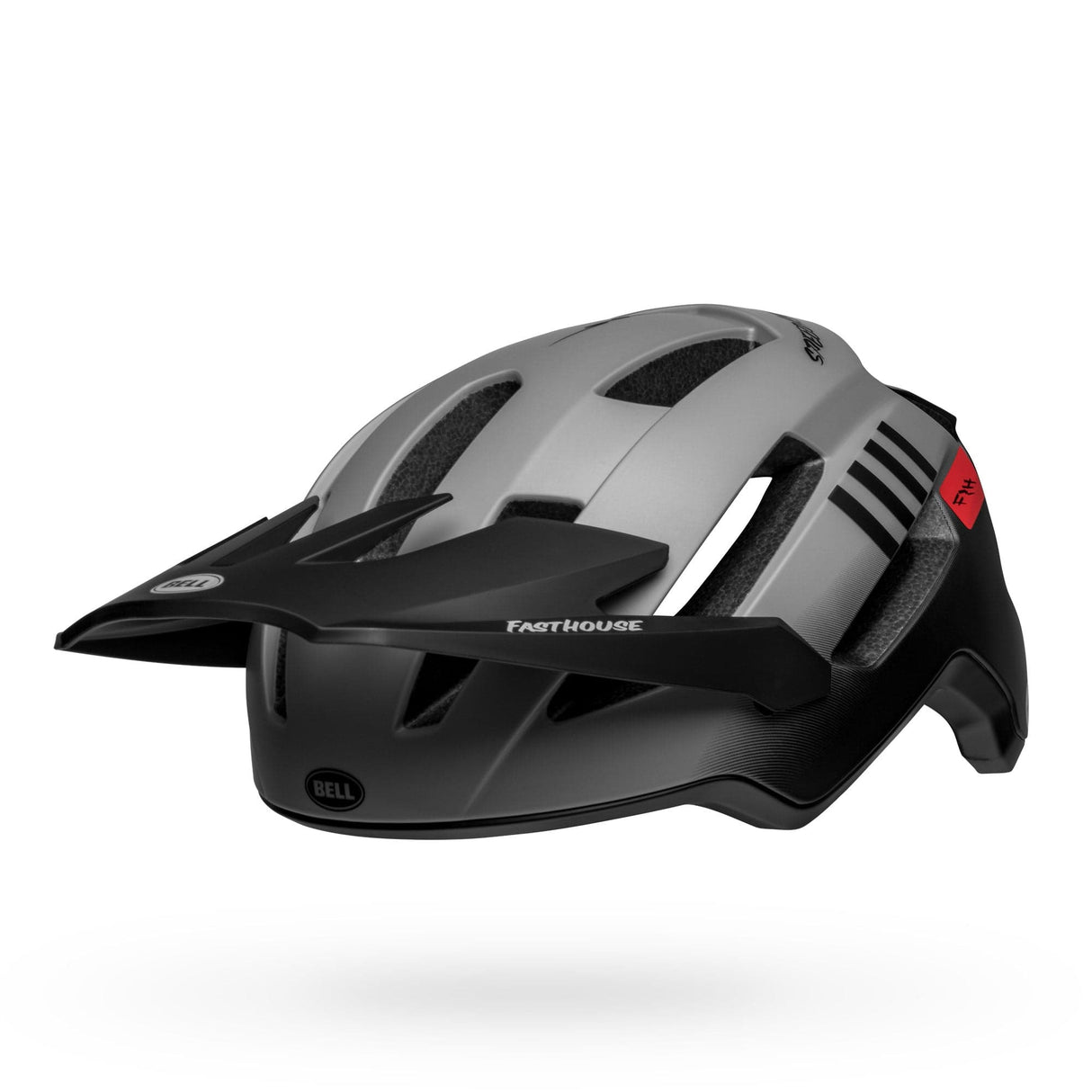 Bell 4Forty Air Mips Mtb Helmet 2023: Matte/Gloss Grey/Black Fasthouse S 52-56Cm