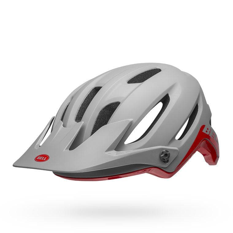 Bell 4Forty Mips Mtb Helmet 2019: Cliffhanger Matte/Gloss Grey/Crimson S 52-56Cm