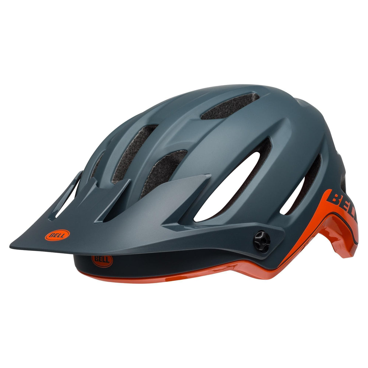 Bell 4Forty Mips Mtb Helmet 2019: Cliffhanger Matte/Gloss Slate/Orange S 52-56Cm