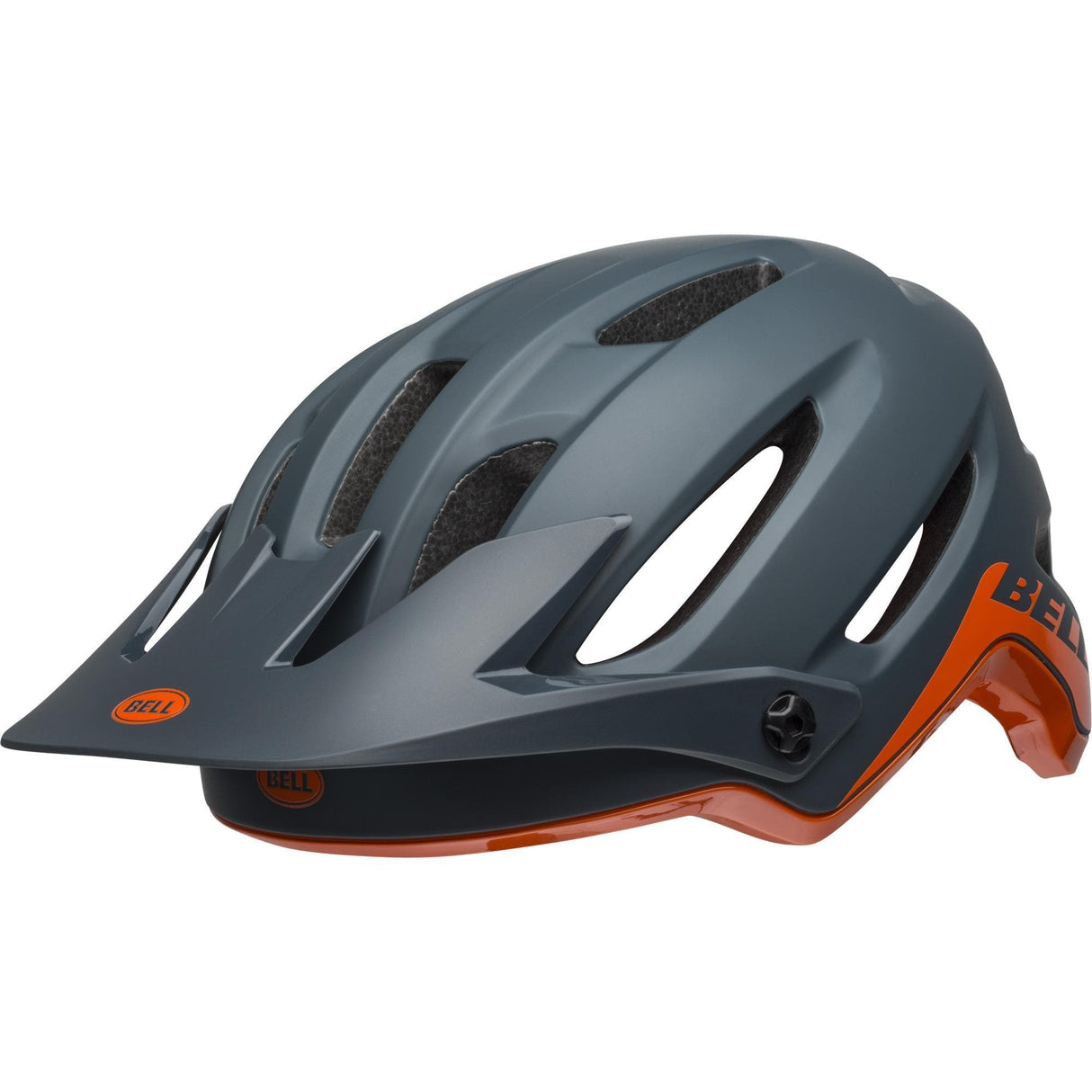 Bell 4Forty Mtb Helmet 2019: Cliffhanger Matte/Gloss Slate/Orange L 58-62Cm