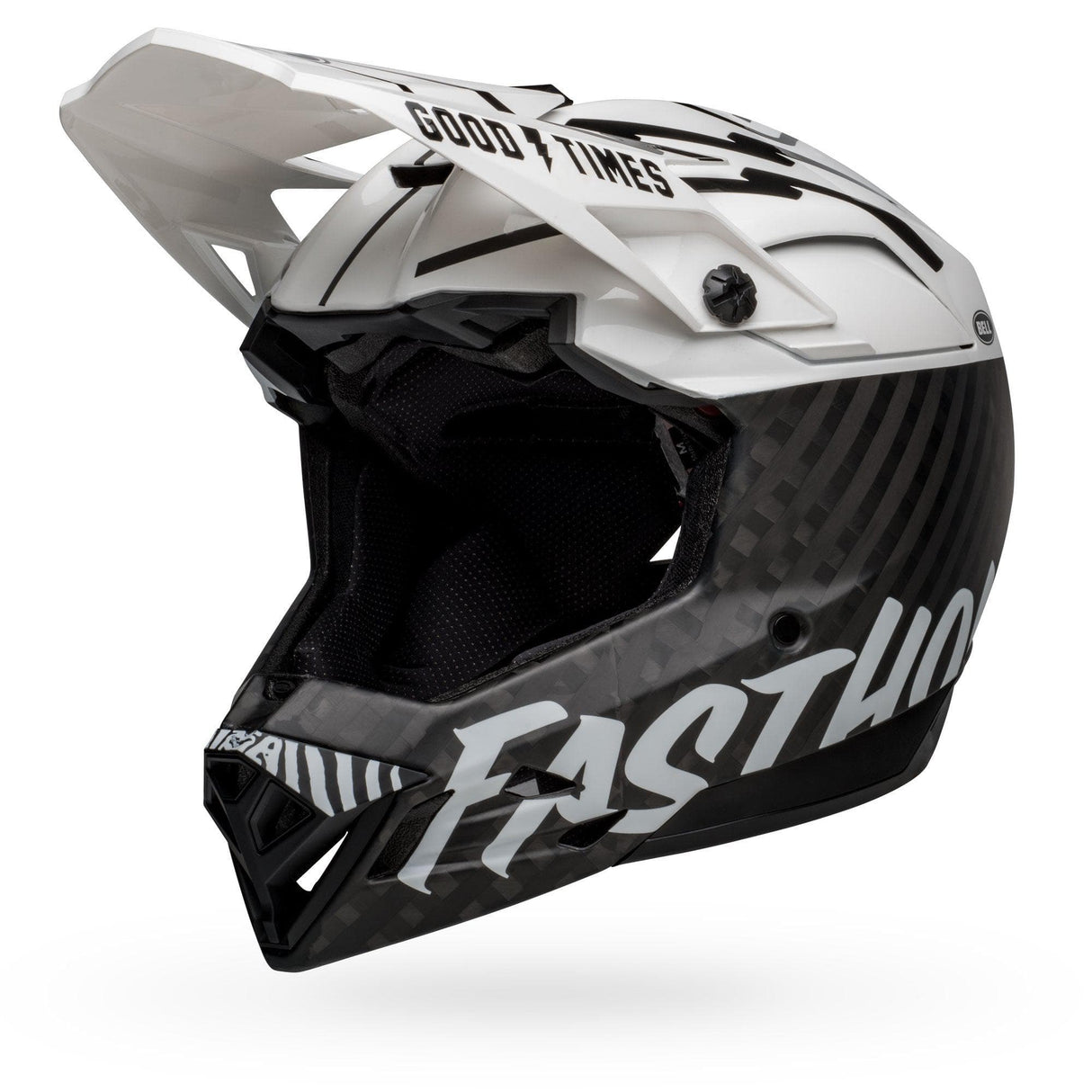 Bell Full-10 Spherical Mtb Helmet 2023: Matte/Gloss White/Black Fasthouse Xs/S 51-55Cm