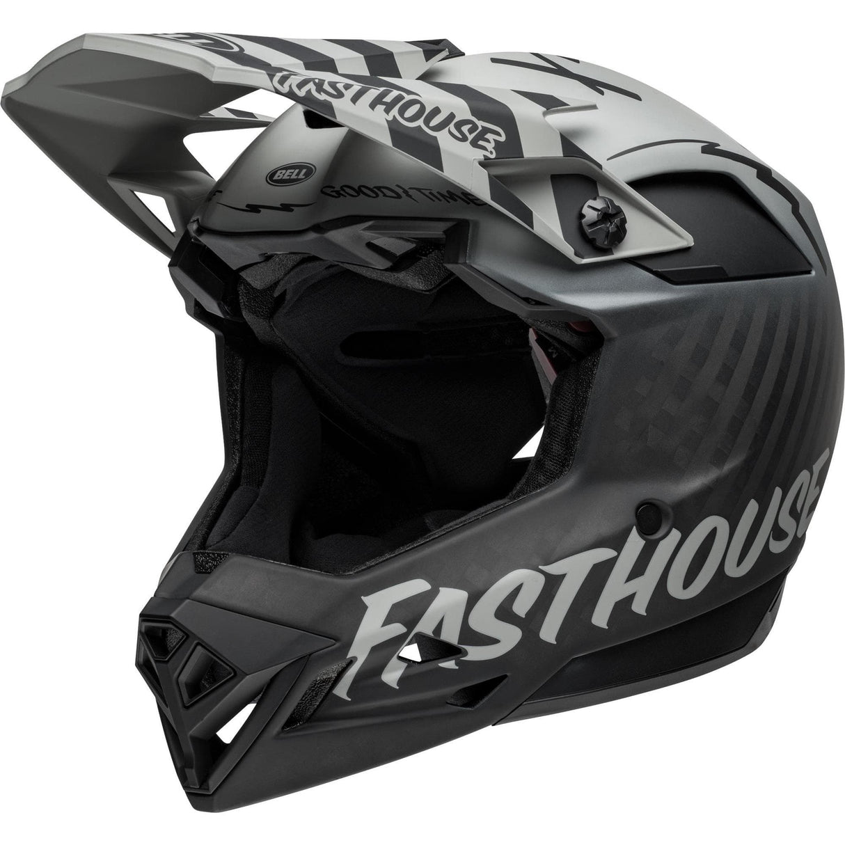 Bell Full-10 Spherical Mtb Helmet 2024: Fasthouse Happy Hour Matte Grey/Black L 57-59Cm