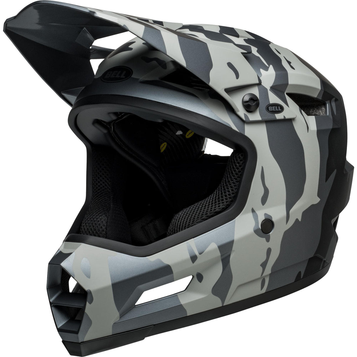 Bell Sanction 2 Dlx Mips Mtb Full Face Helmet 2023: Ravine Matte Grey/Black M 55-57Cm