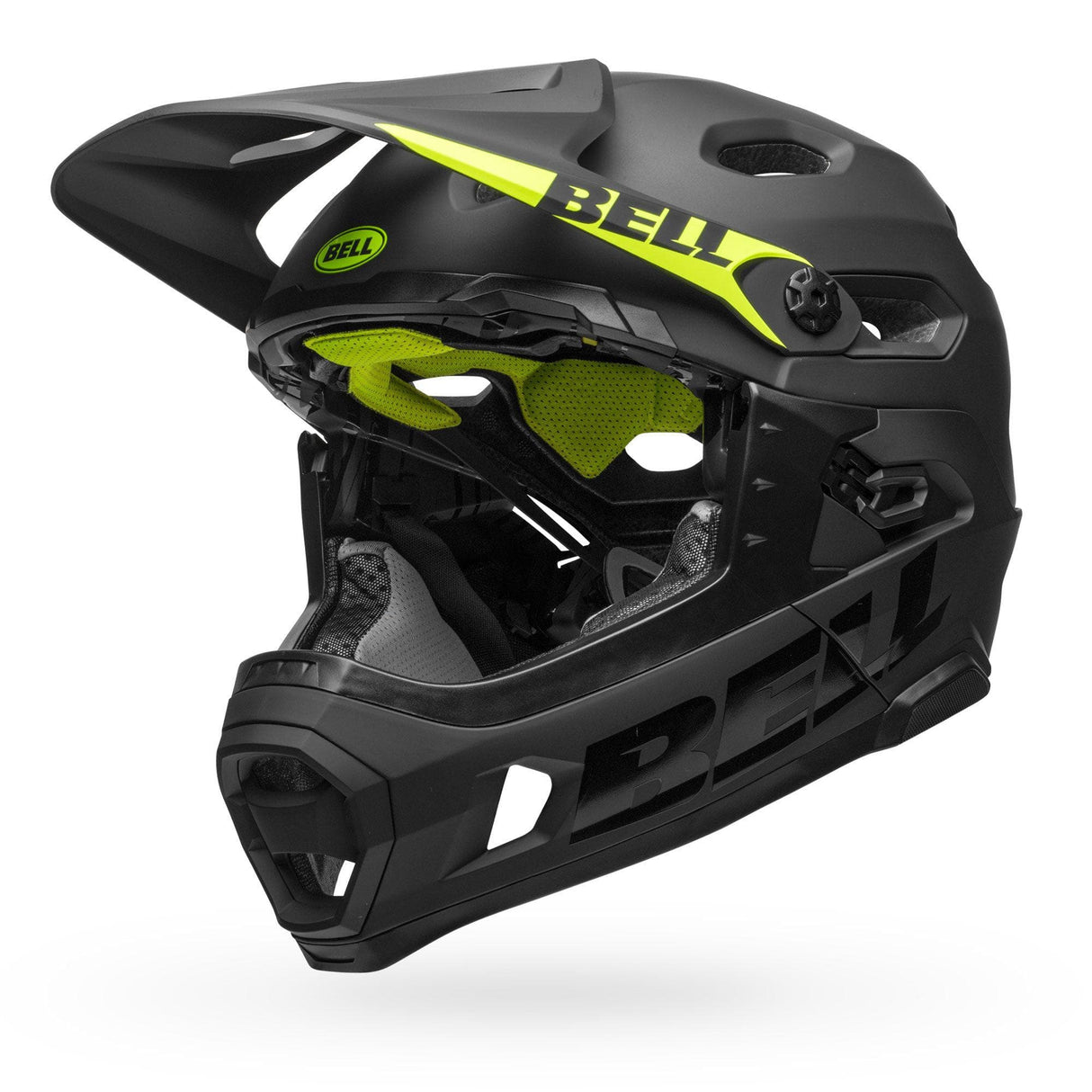 Bell Super Dh Spherical Mtb Helmet 2019: Matte/Gloss Black S 52-56Cm