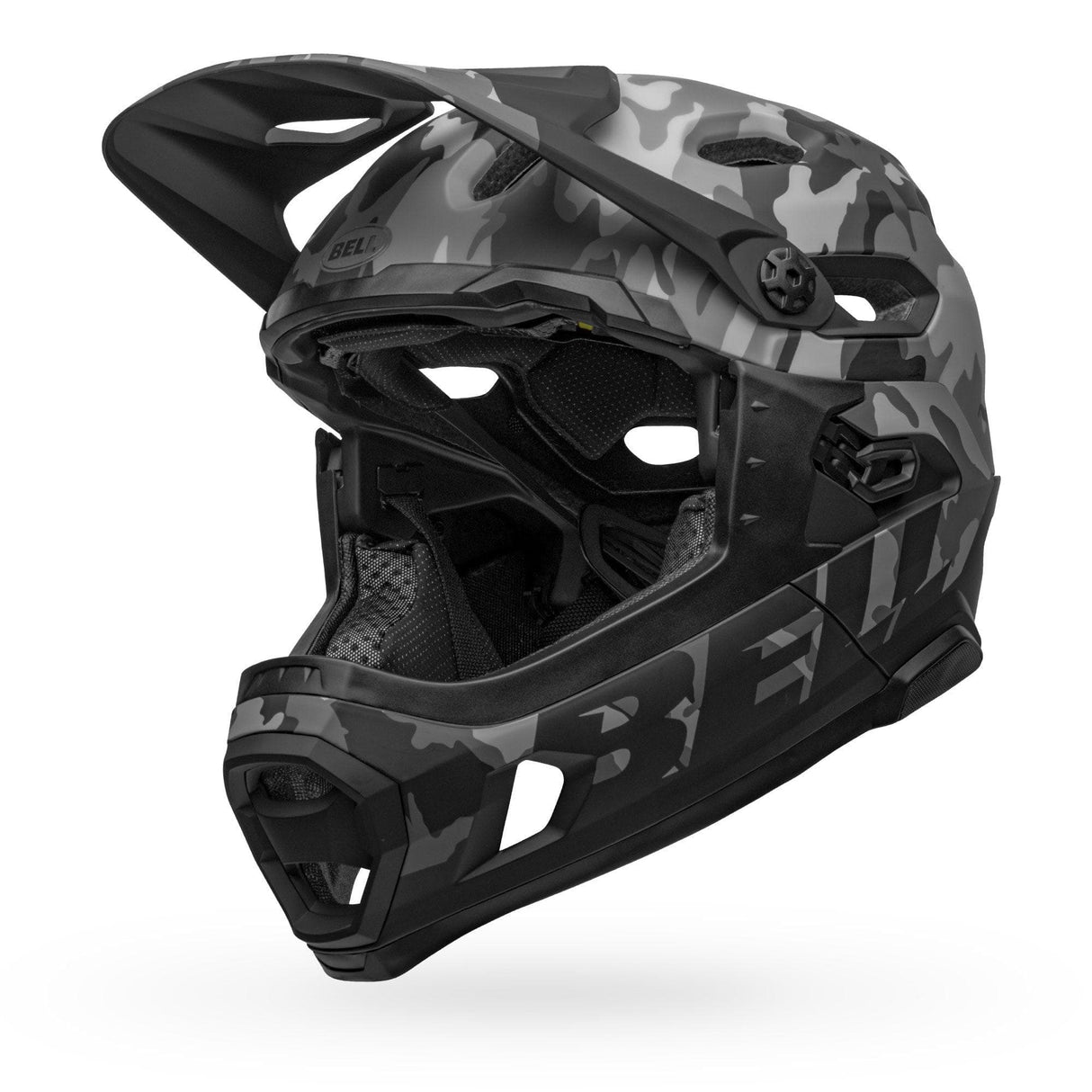 Bell Super Dh Spherical Mtb Helmet 2020: Matte/Gloss Black Camo S 52-56Cm