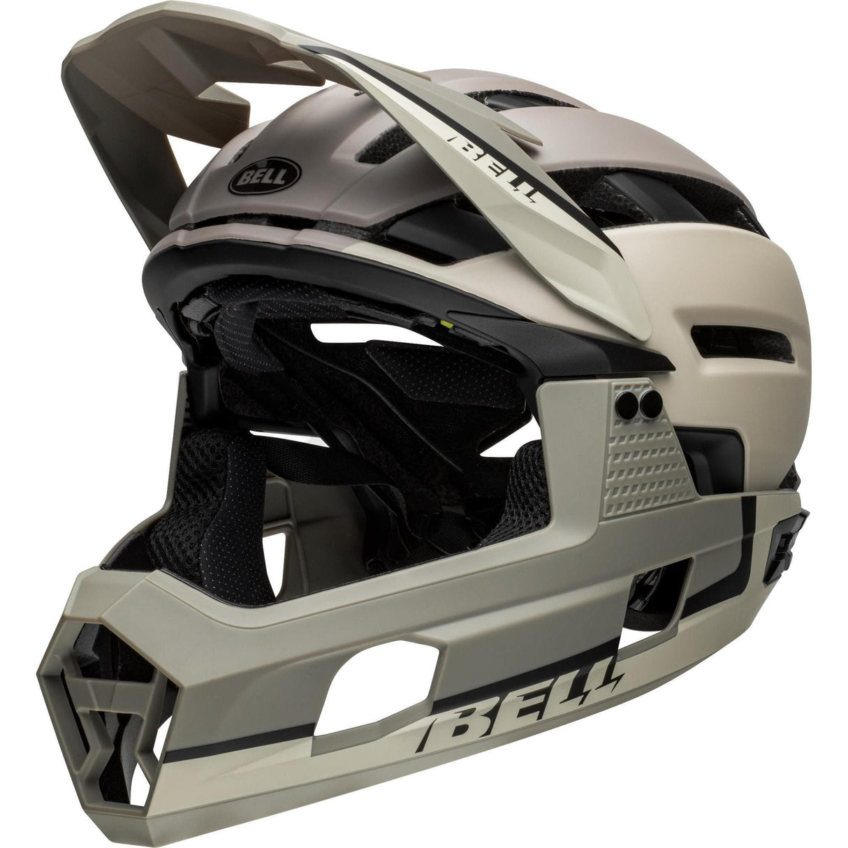 Bell Super Air R Spherical Mtb Full Face Helmet 2024: Matte Cement Grey S 52-56Cm