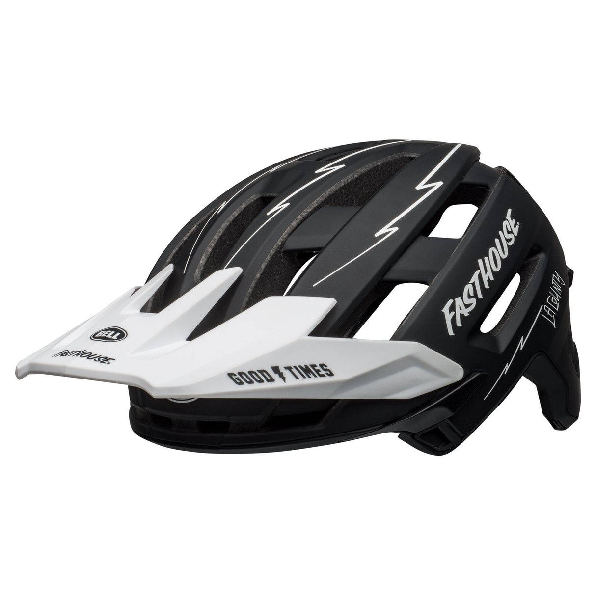 Bell Super Air Spherical Mtb Helmet 2021: Fasthouse Matte Black/White S 52-56Cm