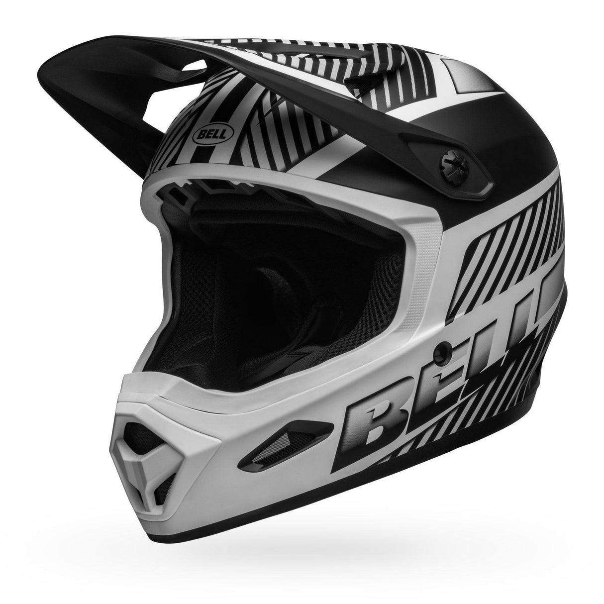 Bell Transfer Mtb Full Face Helmet 2022: Matte Black/White M 55-57Cm