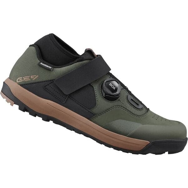 Shimano Clothing GE9 (GE900) Shoes; Olive; Size 43