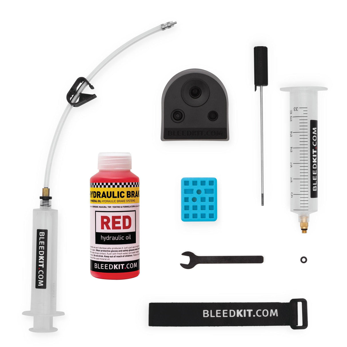 Bleedkit Shimano Premium Red (Inc Fluid):