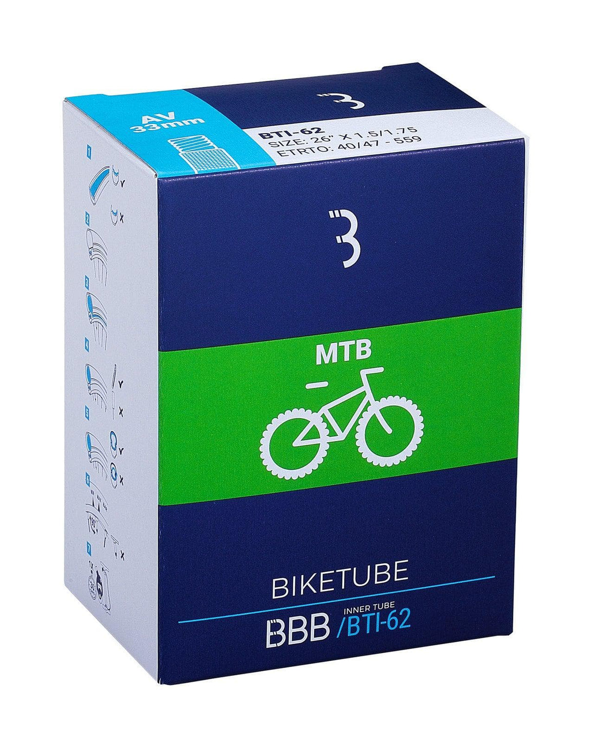 BBB BTI-89 - Innertube 29 x 1.9-2.3 (40mm Schrader)