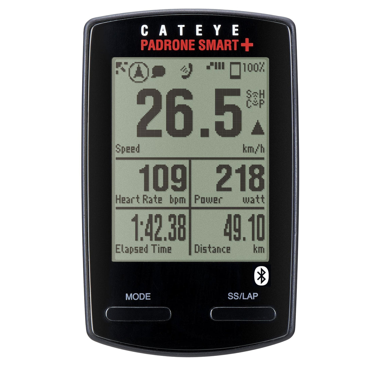 Cateye Padrone Smart+ Wireless Hybrid Gps: Black