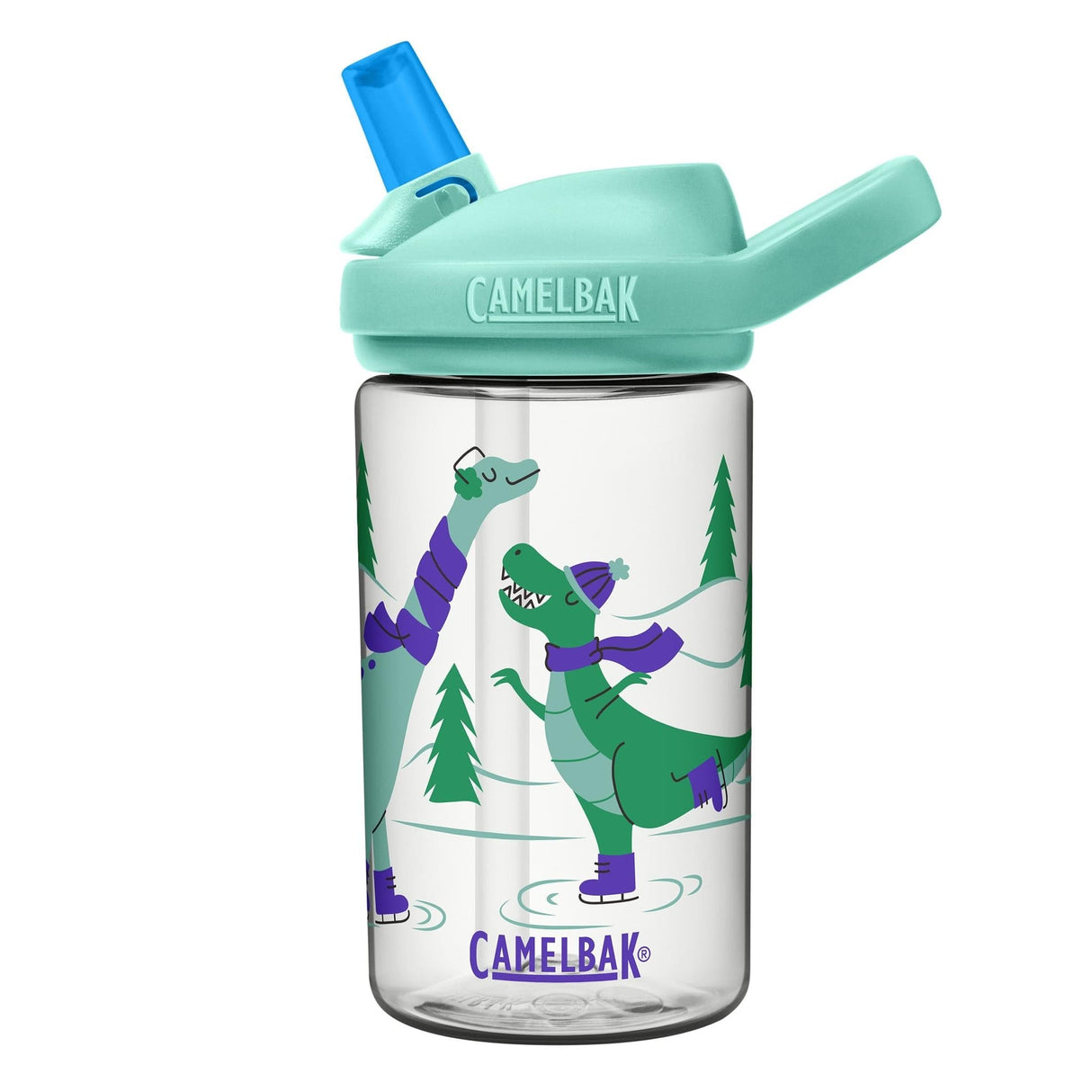 Camelbak Eddy+ Kids 400Ml 2023: Ice Skating Dinos 400Ml