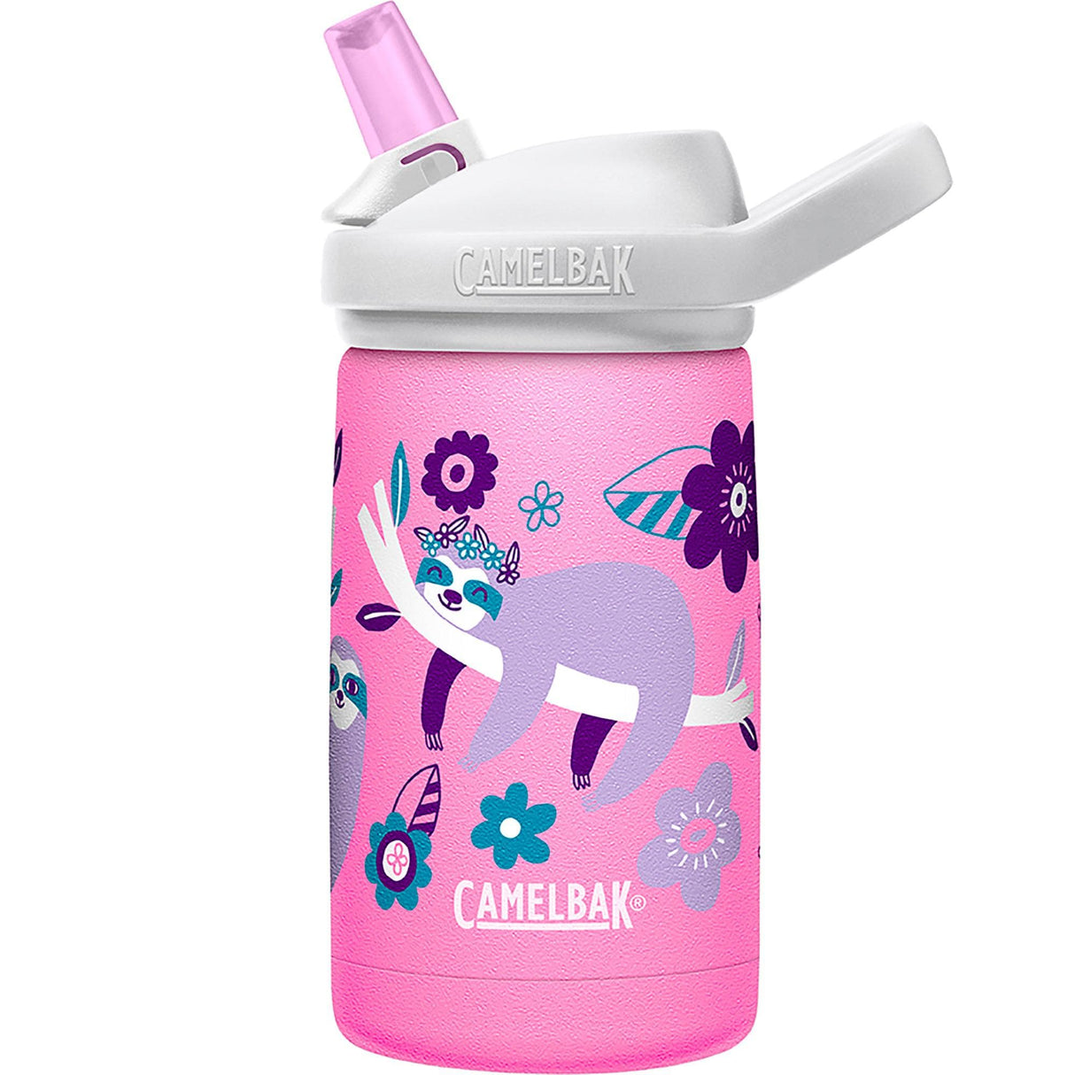 Camelbak Eddy+ Kids Sst Vacuum Insulated 350Ml 2022: Flowerchild Sloth (Pink) 350Ml