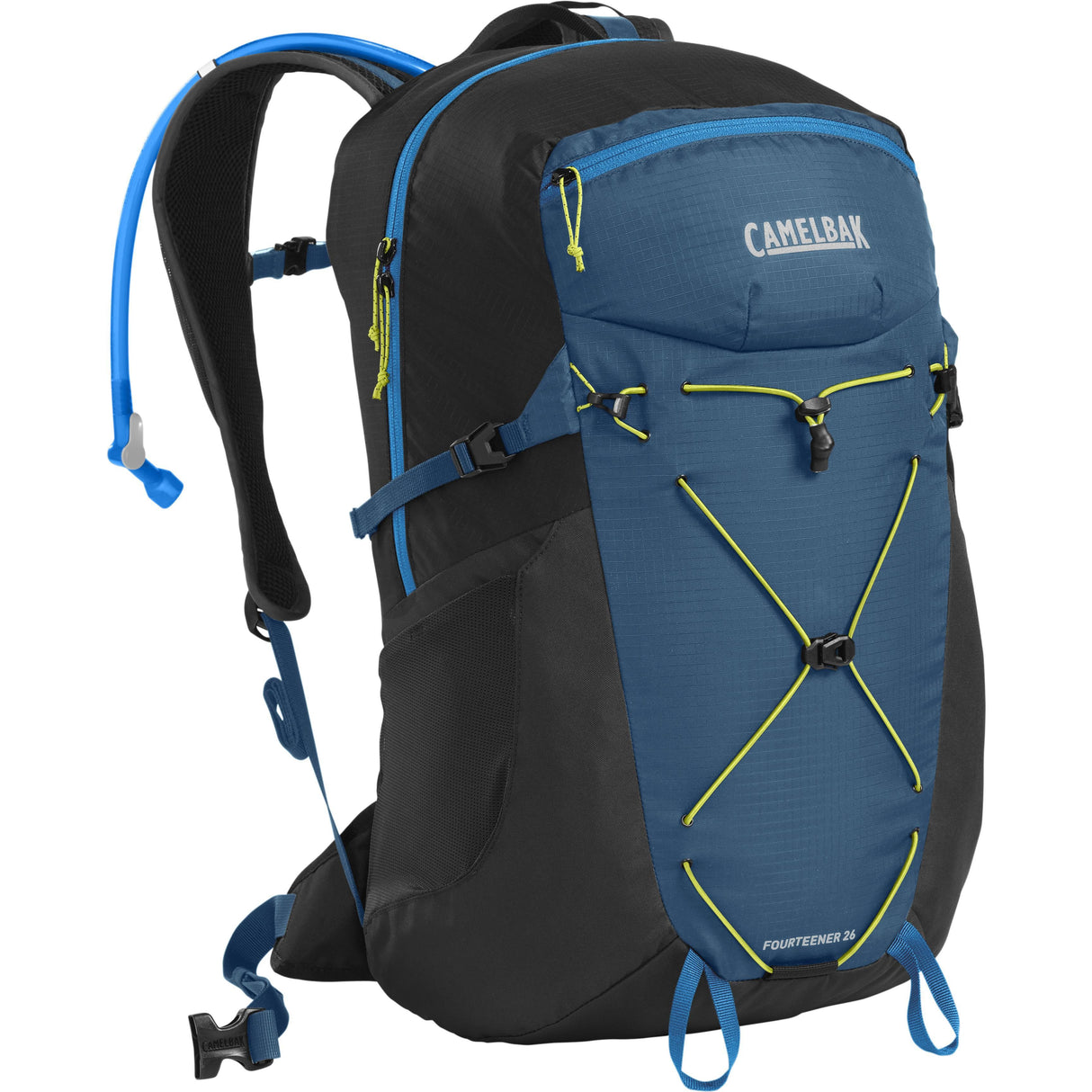 Camelbak Fourteener Hydration Pack 26L With 3L Reservoir 2023: Gibraltar Navy/Summer Lime 26L