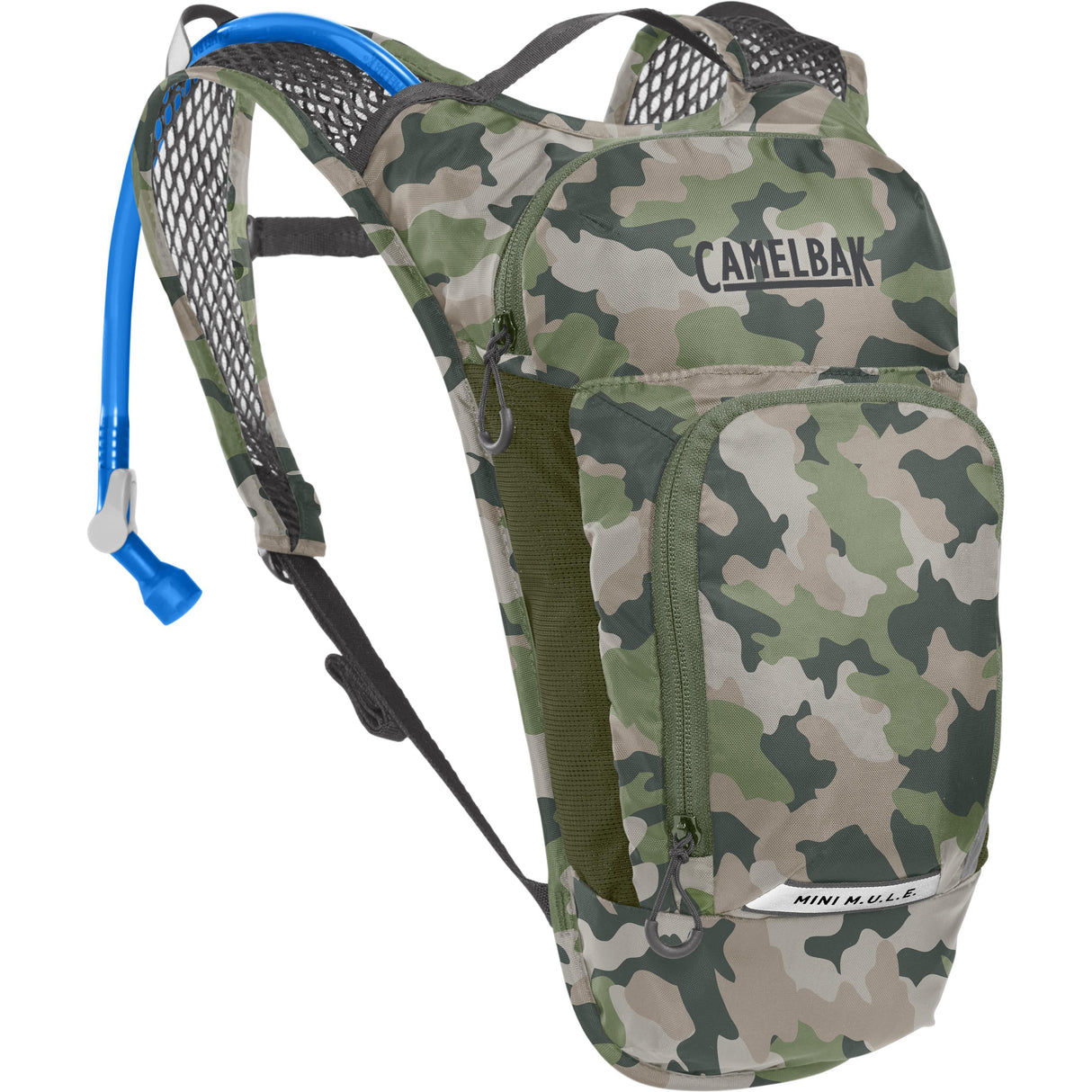 Camelbak Kids' Mini M.U.L.E. Hydration Pack 3L With 1.5L Reservoir 2023: Camo 3L