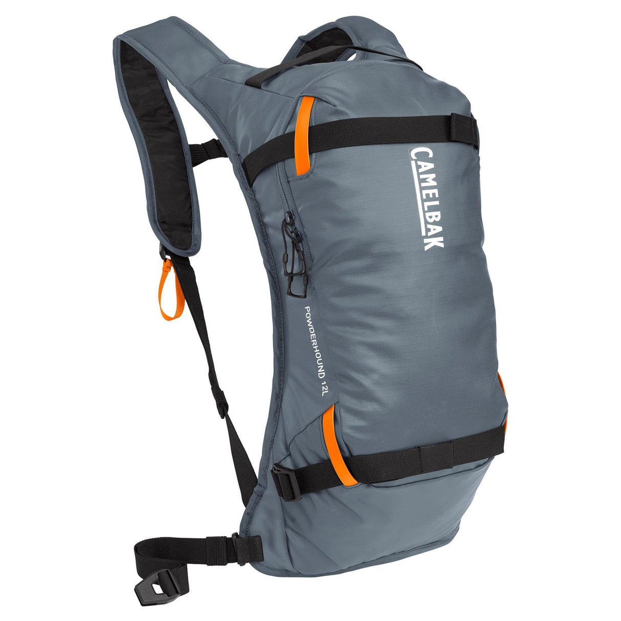 Camelbak Powderhound 12 Winter Hydration Pack 2022: Grey/Orange 12L