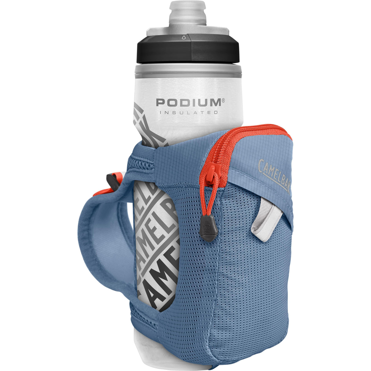 Camelbak Quick Grip Chill Insulated Handheld 620Ml 2023: Captain'S Blue/Spicy Orange 620Ml