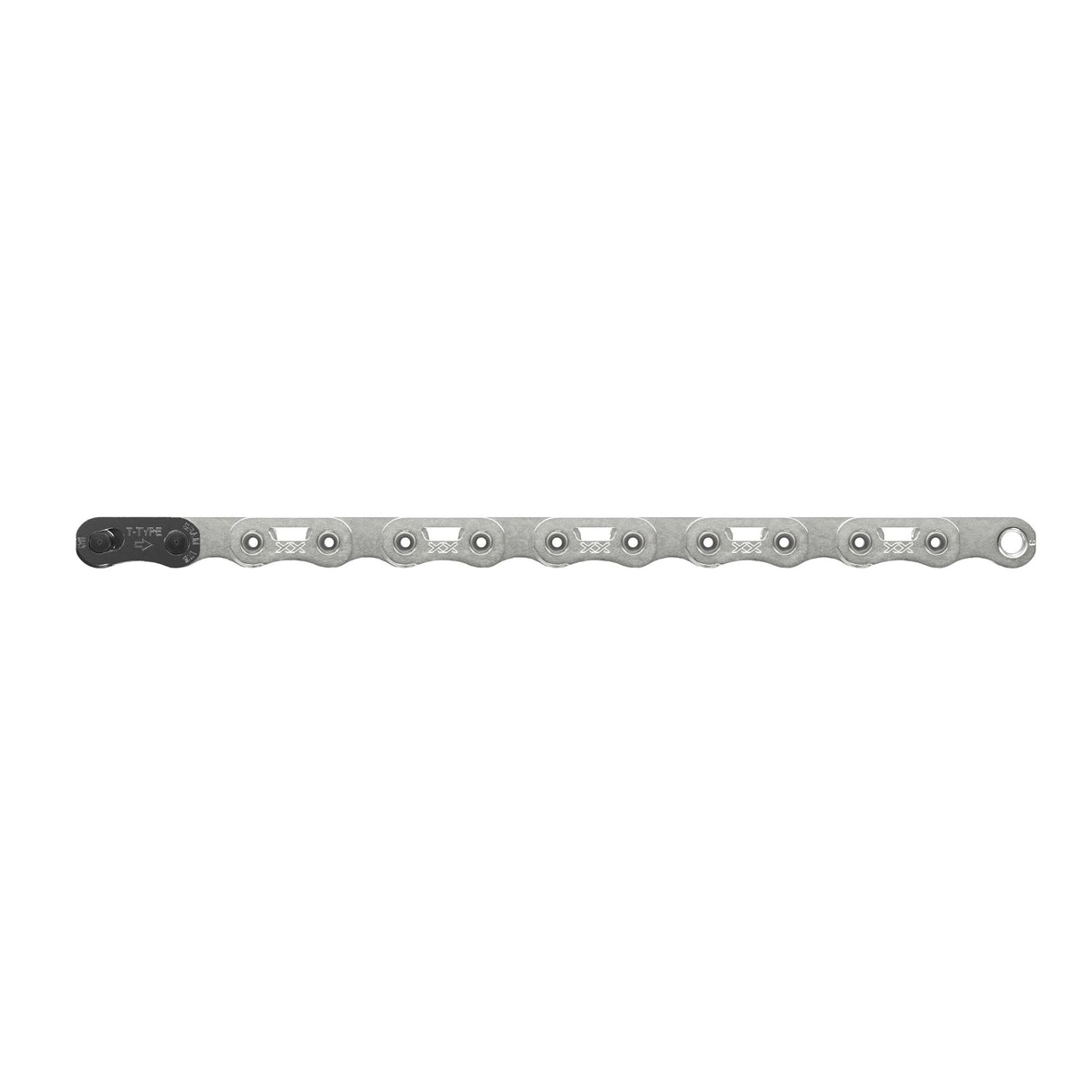 Sram Chain Xxsl T-Type Eagle Silver Hollowpin 126 Links W/Powerlock T-Type Pvd 12 Speed 1Pc 2023: Black 12 Speed