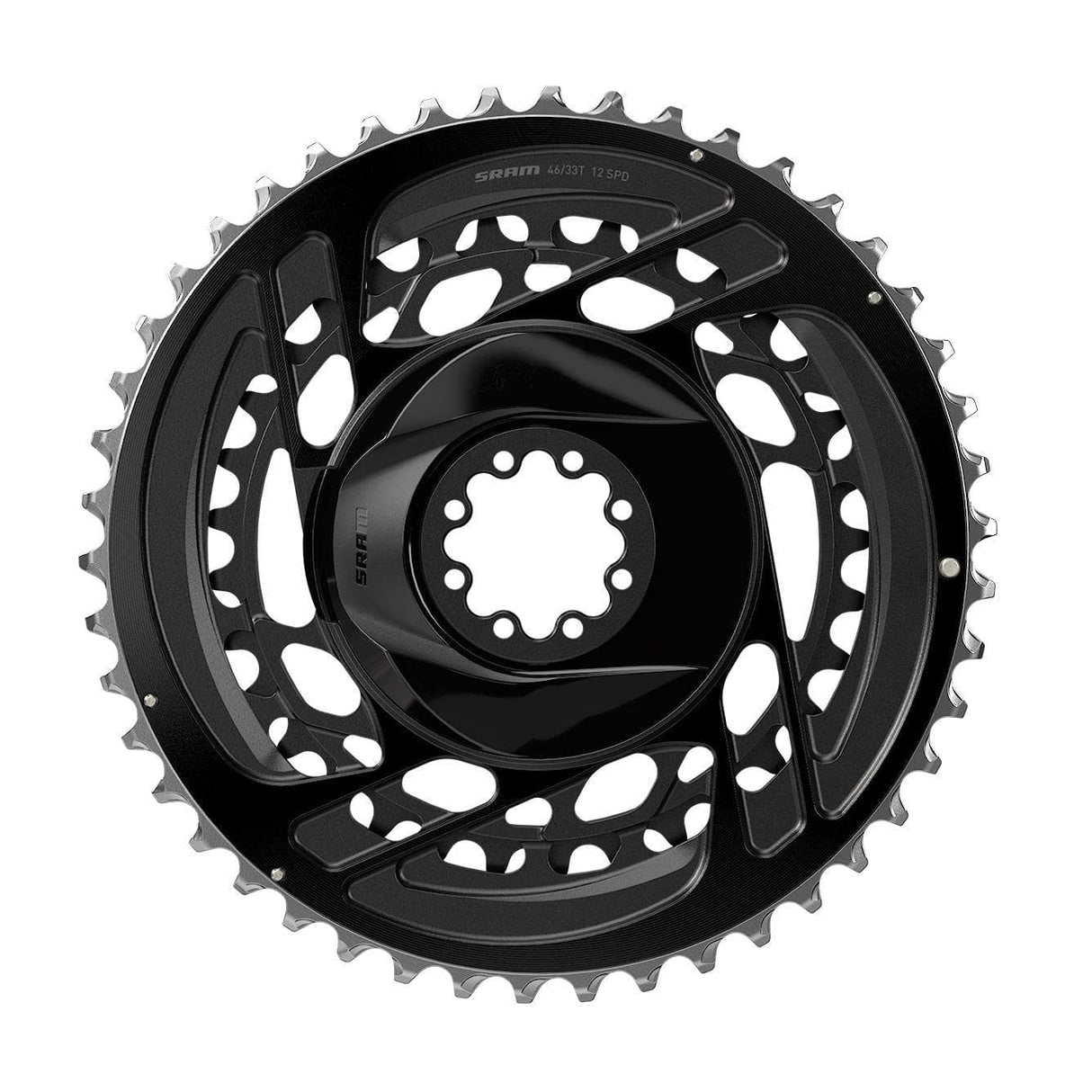 Sram Chain Ring Road Dm Kit Non-Power Force D2 2023: Black 48-35T