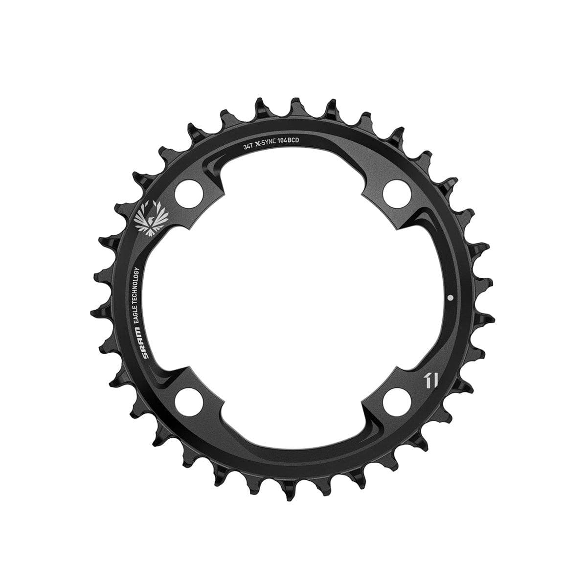 Sram Chain Ring X-Sync 2 34T 104 Bcd Alum 12 Speed Black: Black 12 Speed