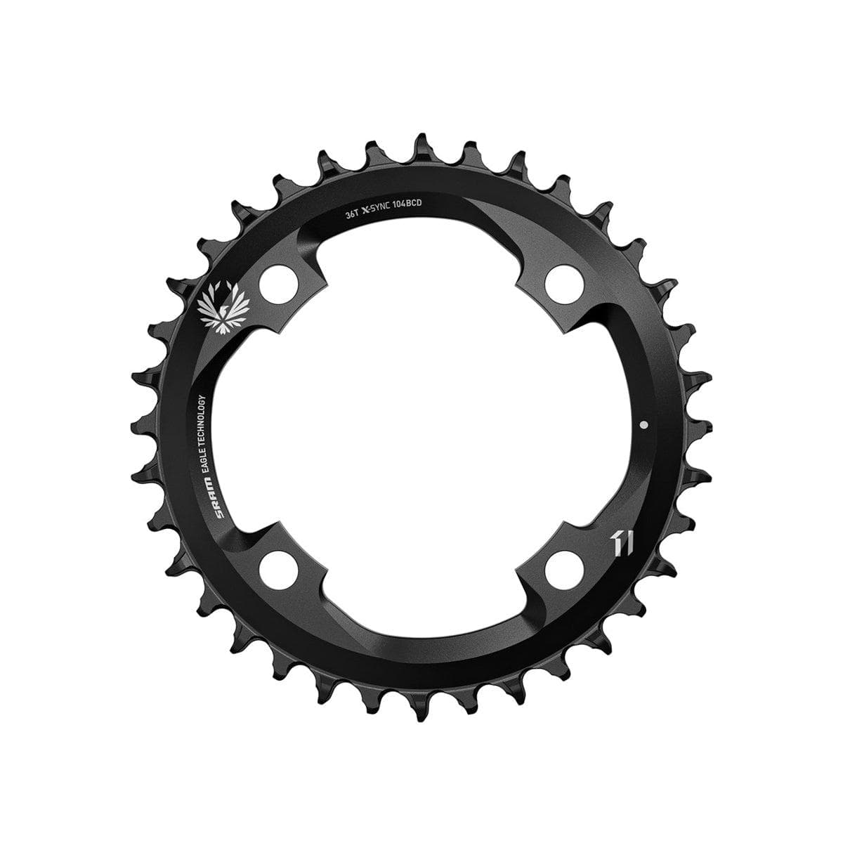 Sram Chain Ring X-Sync 2 36T 104 Bcd Alum 12 Speed Black: Black 12 Speed