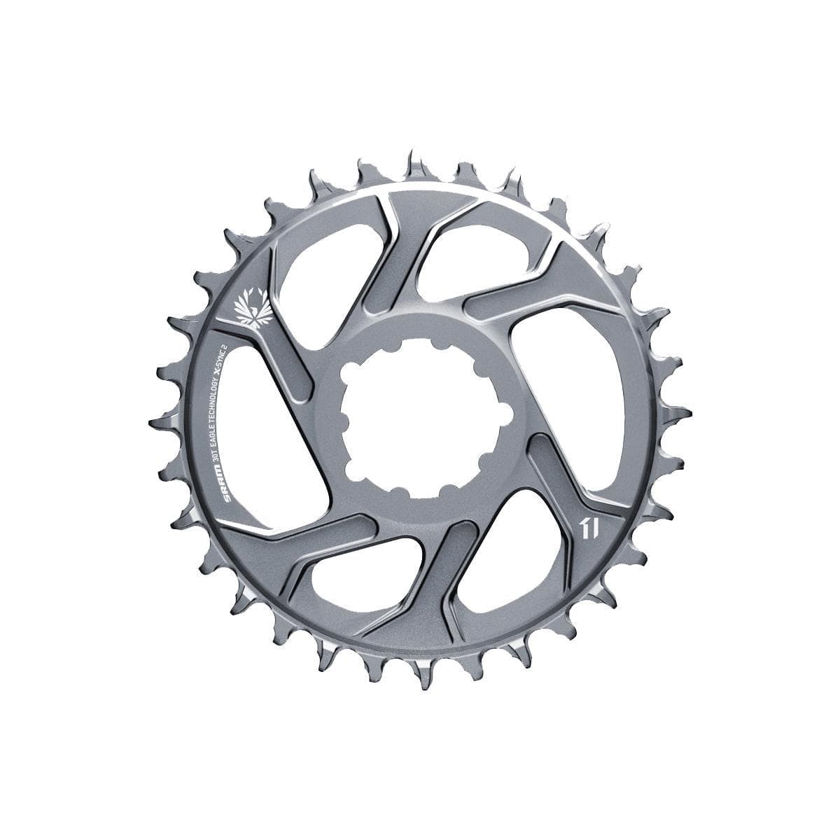 Sram Chain Ring X-Sync 2 Direct Mount 6Mm Offset Eagle: Polar Grey 32T