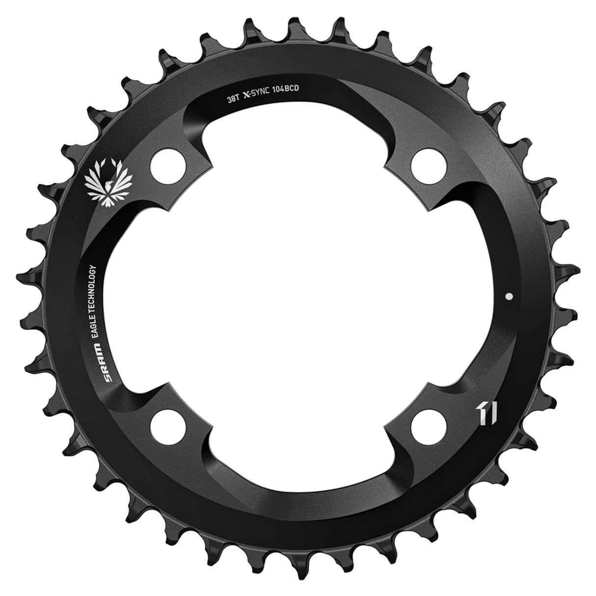 Sram Chain Ring X-Sync 2 38T 104 Bcd Steel Eagle Black: Black 38T