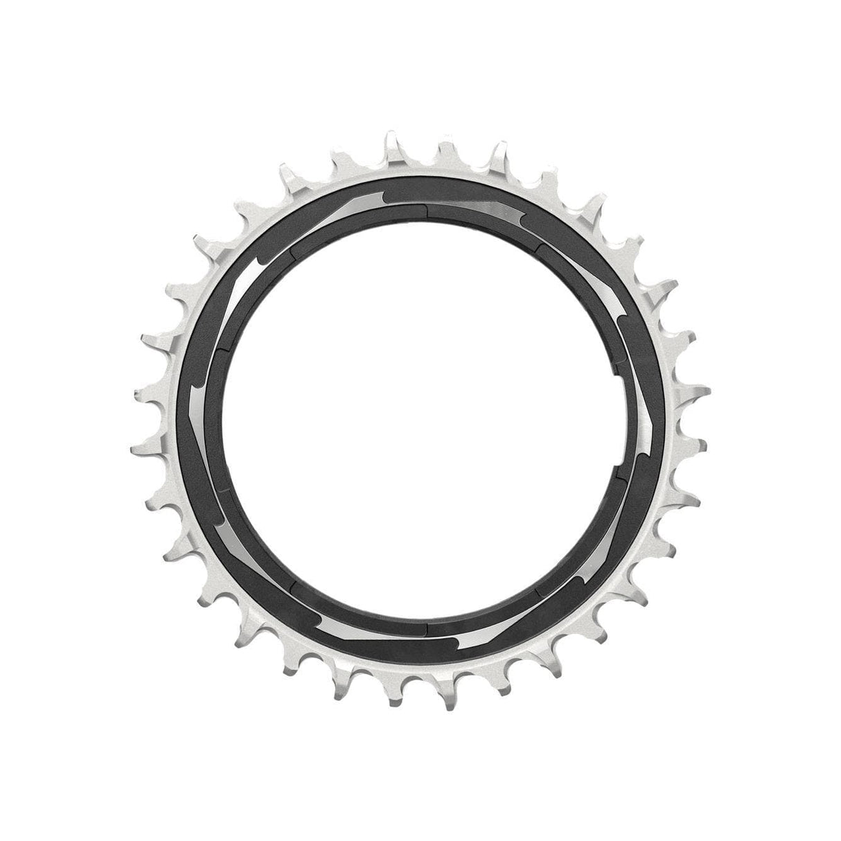 Sram Chain Ring T-Type Powermeter Threaded 0Mm Offset Eagle (Including Pin Thread Backup And Screw) Xxsl D1 2023: Black/Silver 34T