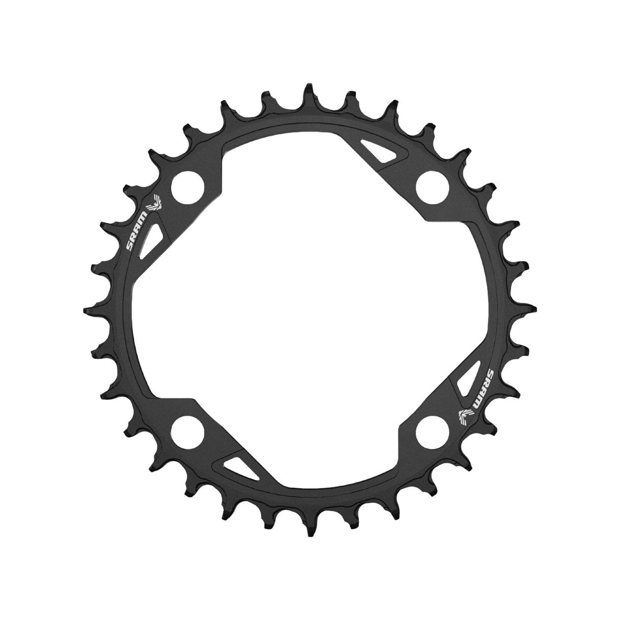 Sram Chain Ring T-Type 104 Bcd Aluminum Light Powered Emtb: Black 32T