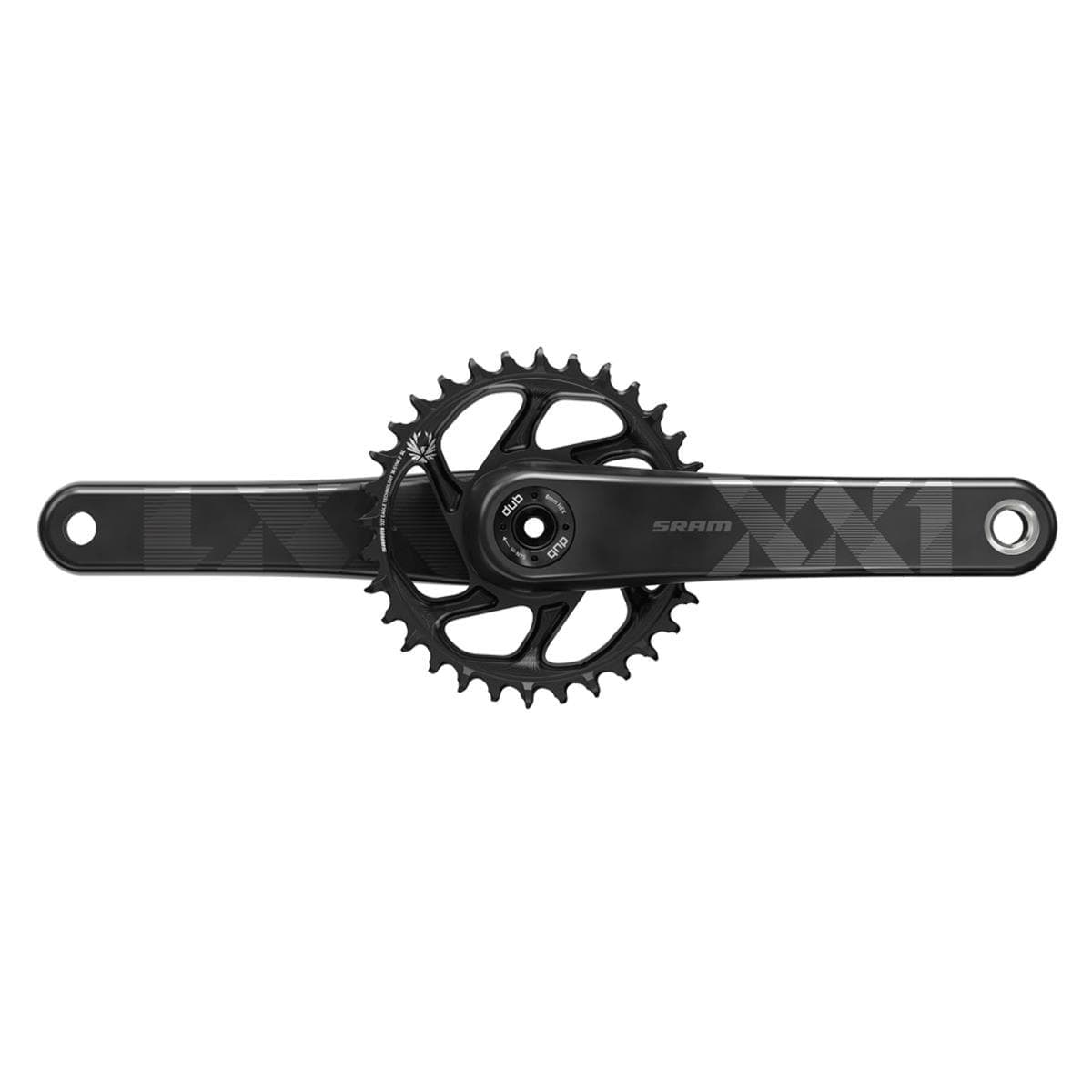 Sram Crank Xx1 Eagle Fat Bike 4" Dub 12S W Direct Mount 30T X-Sync 2 Chainring (Dub Cups/Bearings Not Included): Black 170Mm