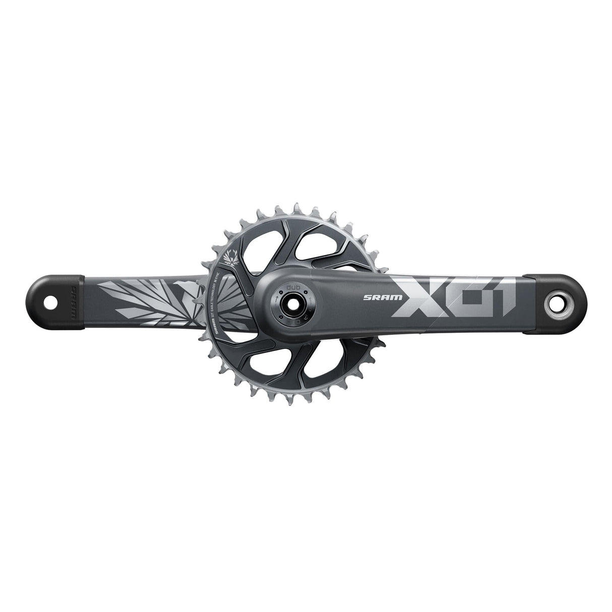 Sram Crankset X01 Eagle Boost 148 Dub 12S W Direct Mount 32T X-Sync 2 Chainring (Dub Cups/Bearings Not Included) C3: Lunar Polar 170Mm