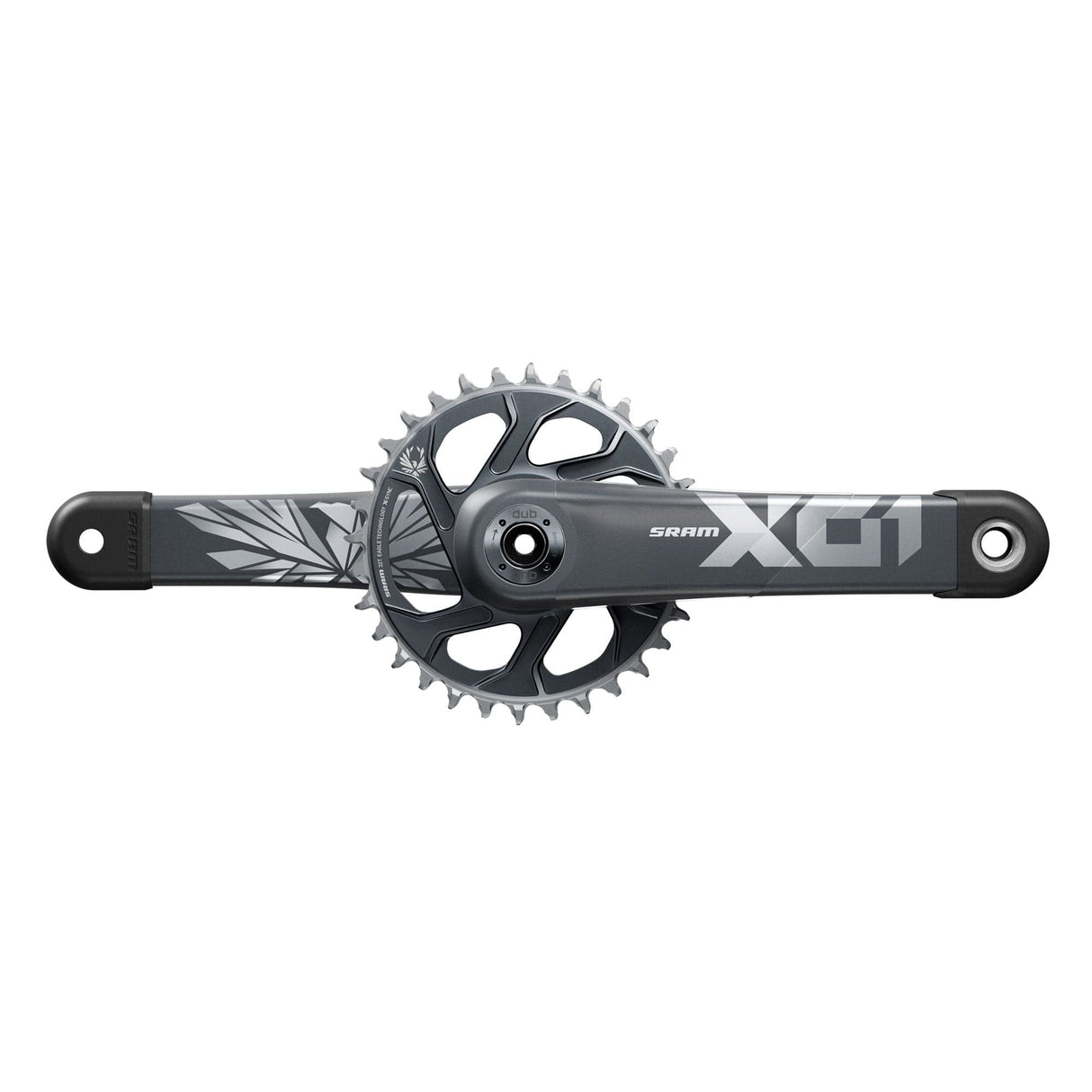 Sram Crankset X01 Eagle 55Mm Chainline Dub 12S W Direct Mount 32T X-Sync 2 Chainring (Dub Cups/Bearings Not Included) C3: Lunar/Polar 175Mm