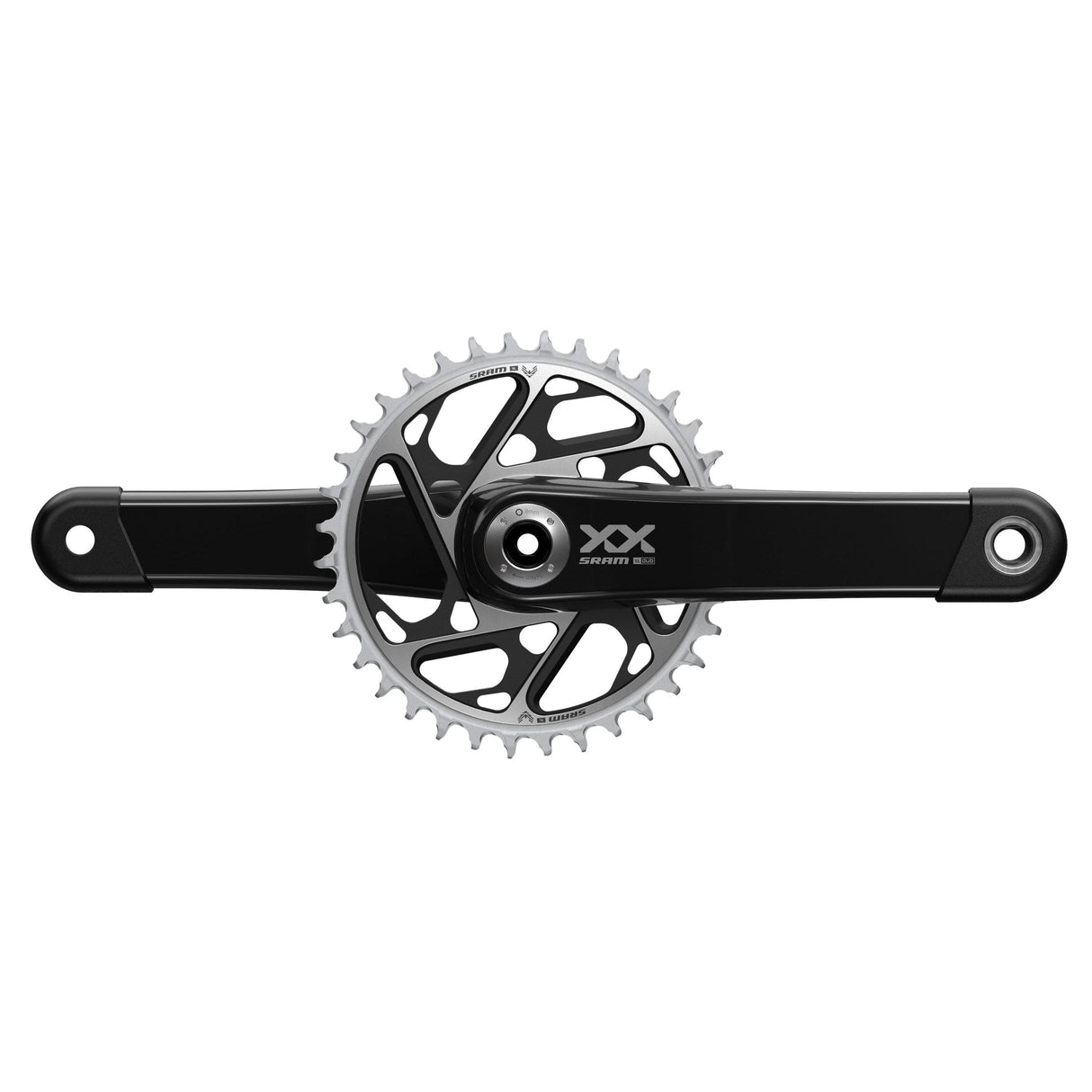 Sram Crankset Xxsl Eagle Q168 55Mm Chainline Dub Black 34T T-Type (Bb Not Included)  2023: Black 165Mm