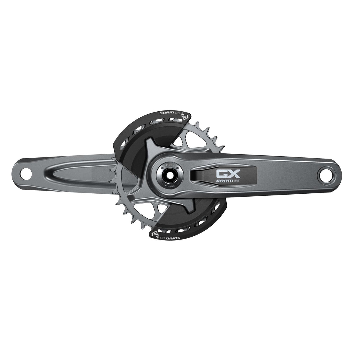 Sram Crankset Gx Eagle Q174 55Mm Chainline Dub Mtb Wide Dark Polar 2-Guards 32T T-Type (Bb Not Included): Dark Polar 175Mm